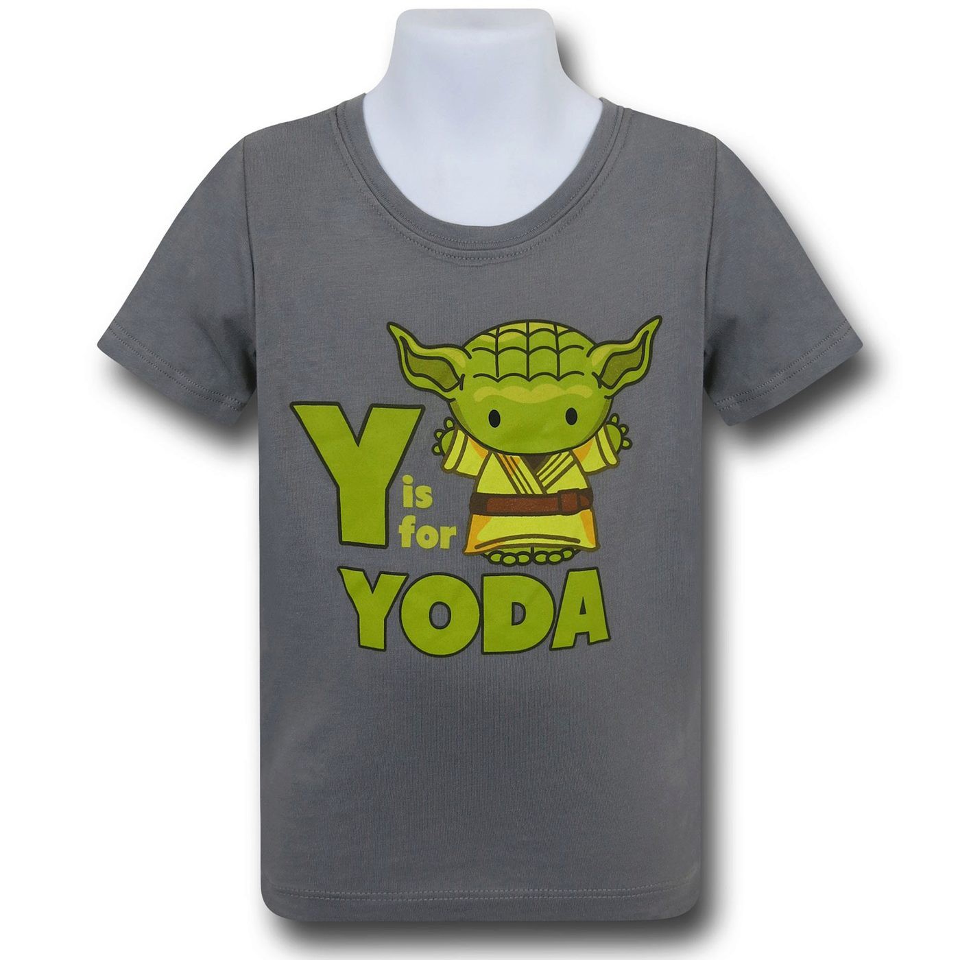 Star Wars Y is for Yoda Toddler T-Shirt, Grey