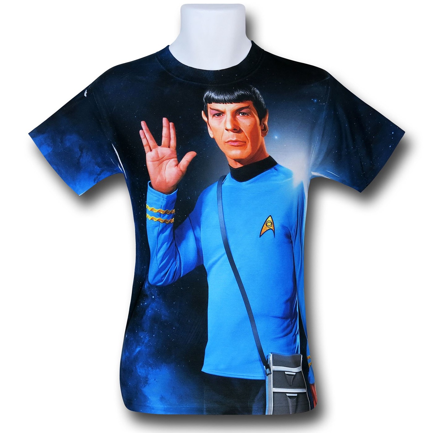 Star Trek Spock Prosper Sublimated T-Shirt, Blue