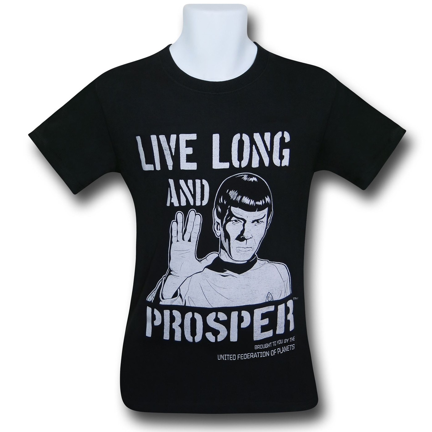 Star Trek Spock Live Long & Prosper T-Shirt, Black