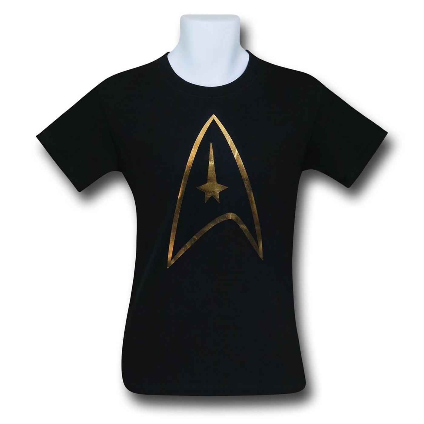 Star Trek Foil Shield T-Shirt, Black