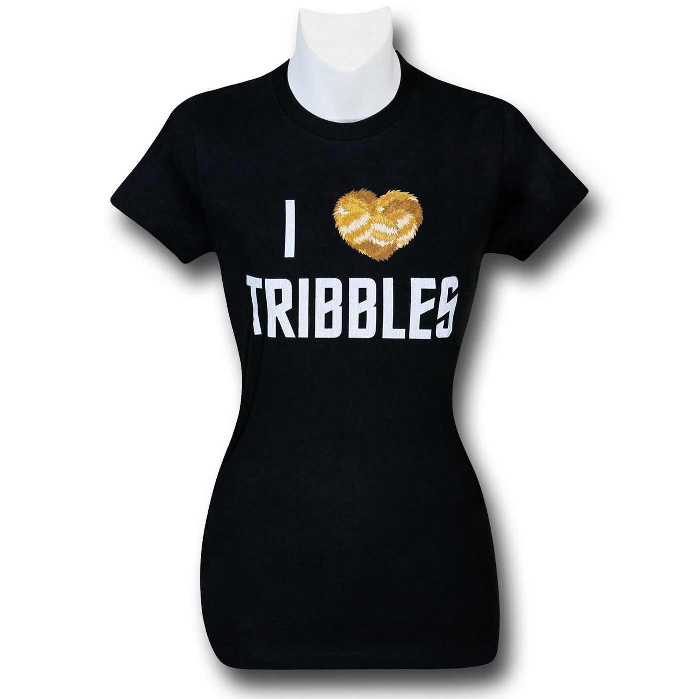 Star Trek Tribble Women's Black T-Shirt, Black