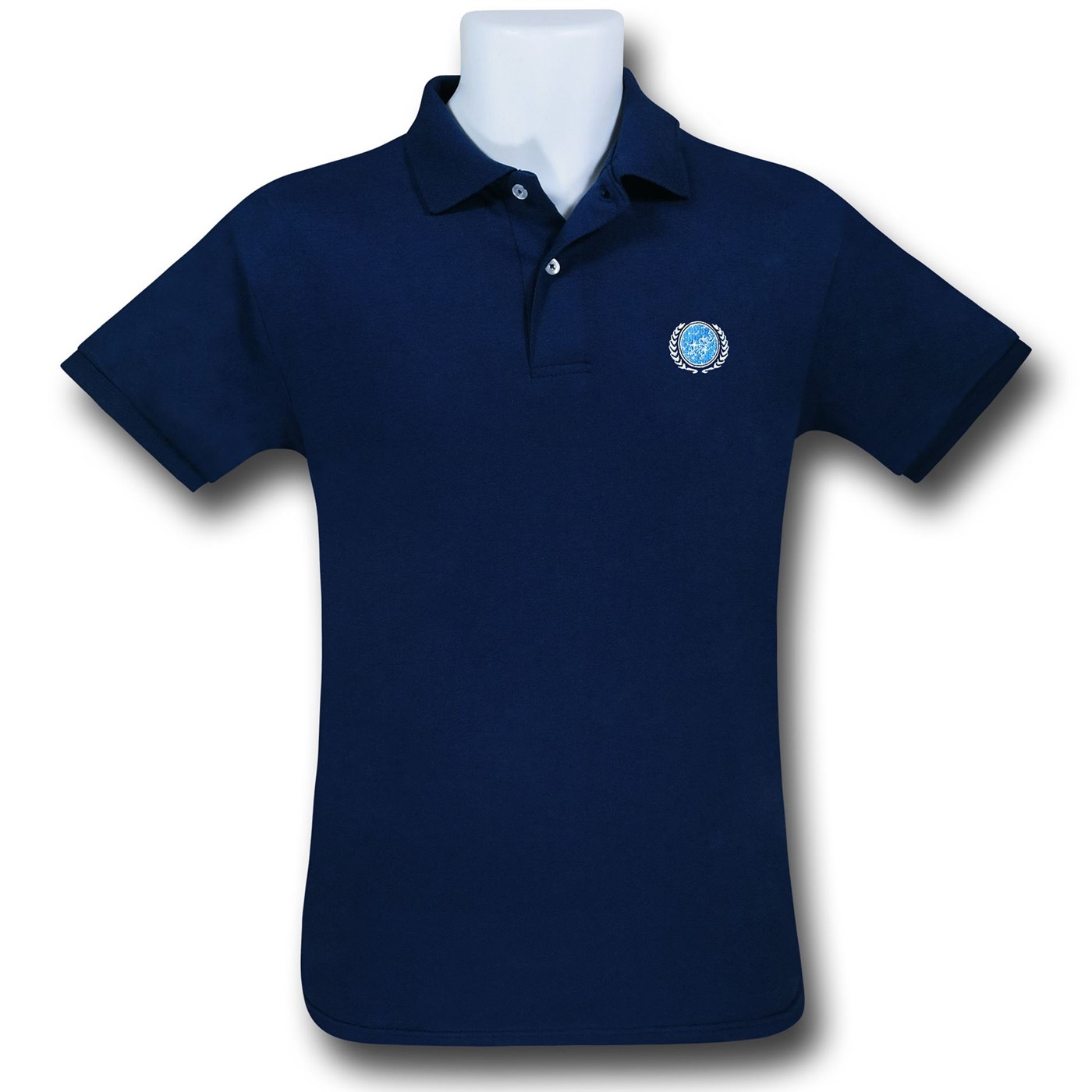 Star Trek UFP Navy Polo Shirt, Blue