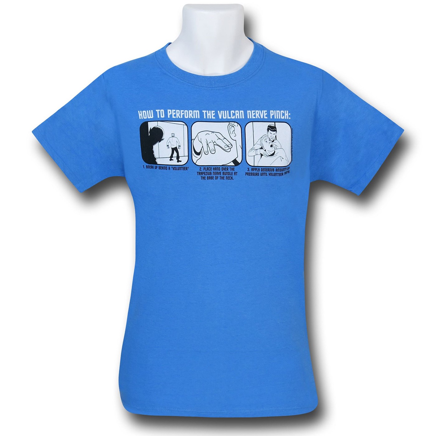 Star Trek Vulcan Nerve Pinch T-Shirt, Blue