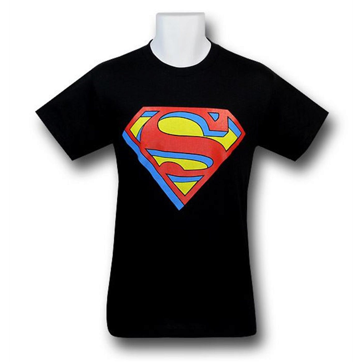 Superman Extruded Symbol T-Shirt, Black