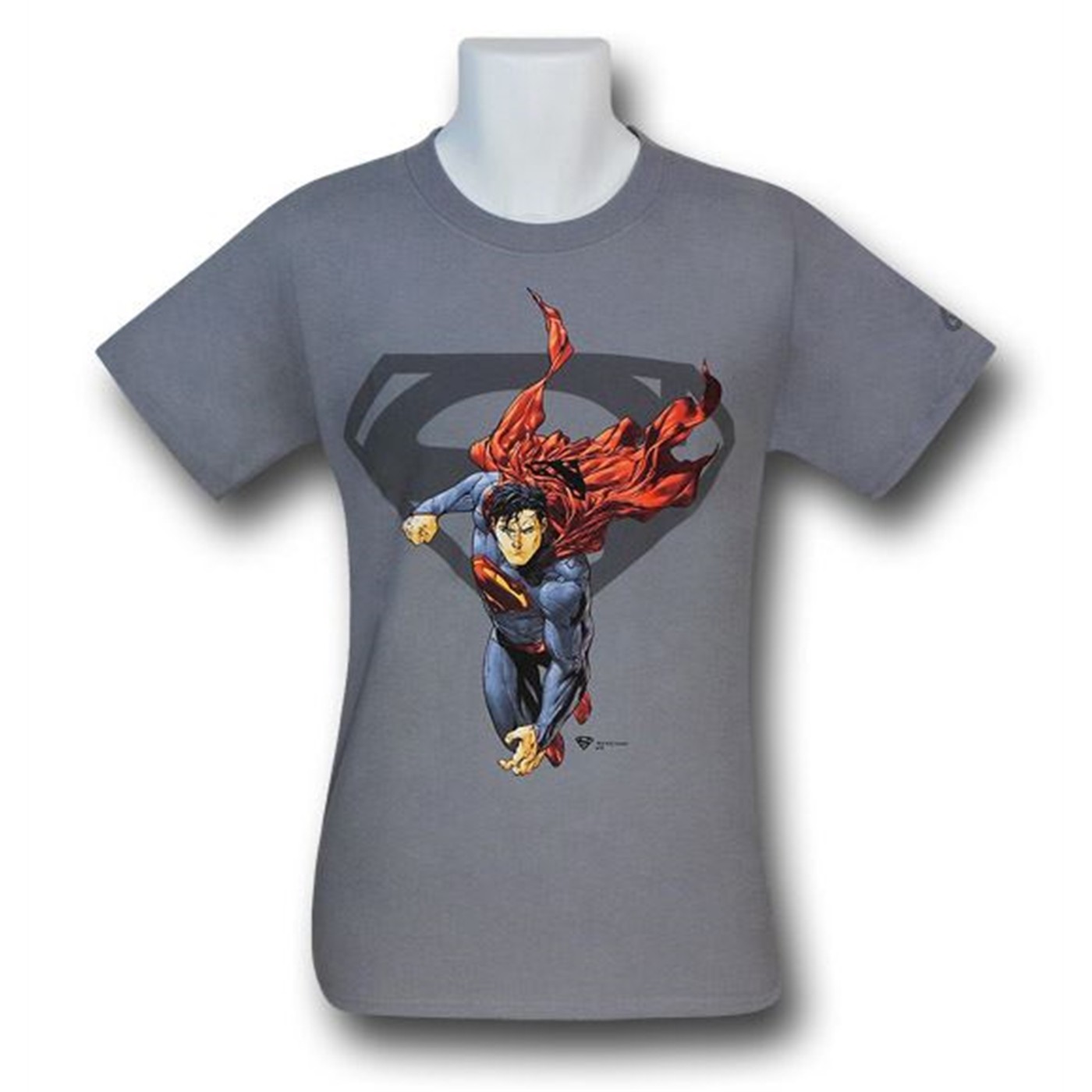 Superman Action by Tony Daniels T-Shirt, Grey