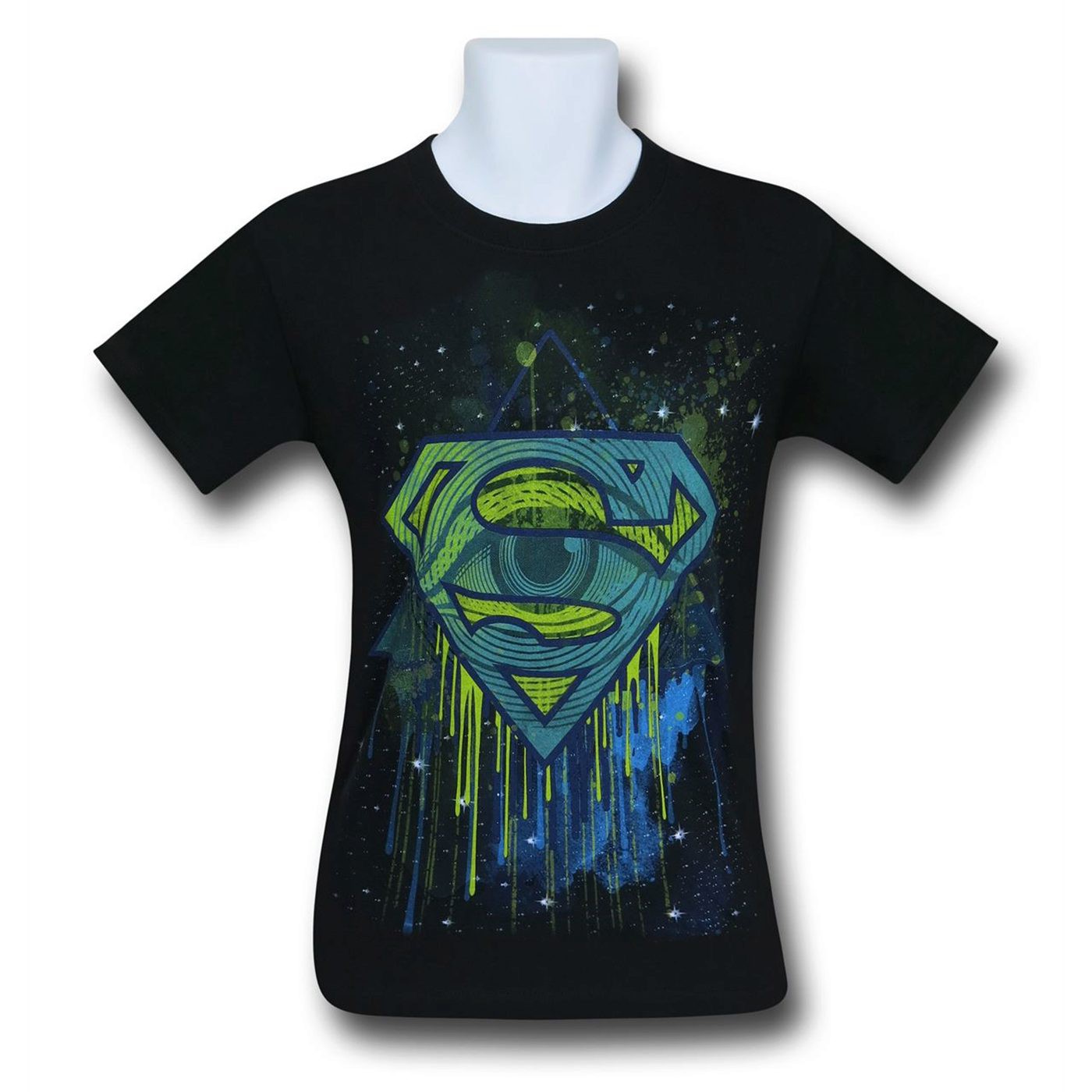 Superman All Seeing Eye Symbol Men's T-Shirt, Black