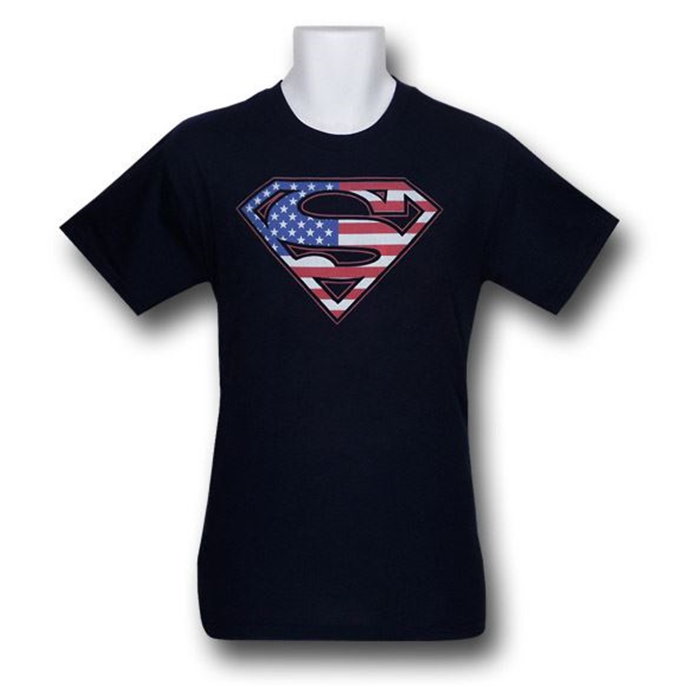 Superman Navy Flag T-Shirt, Blue