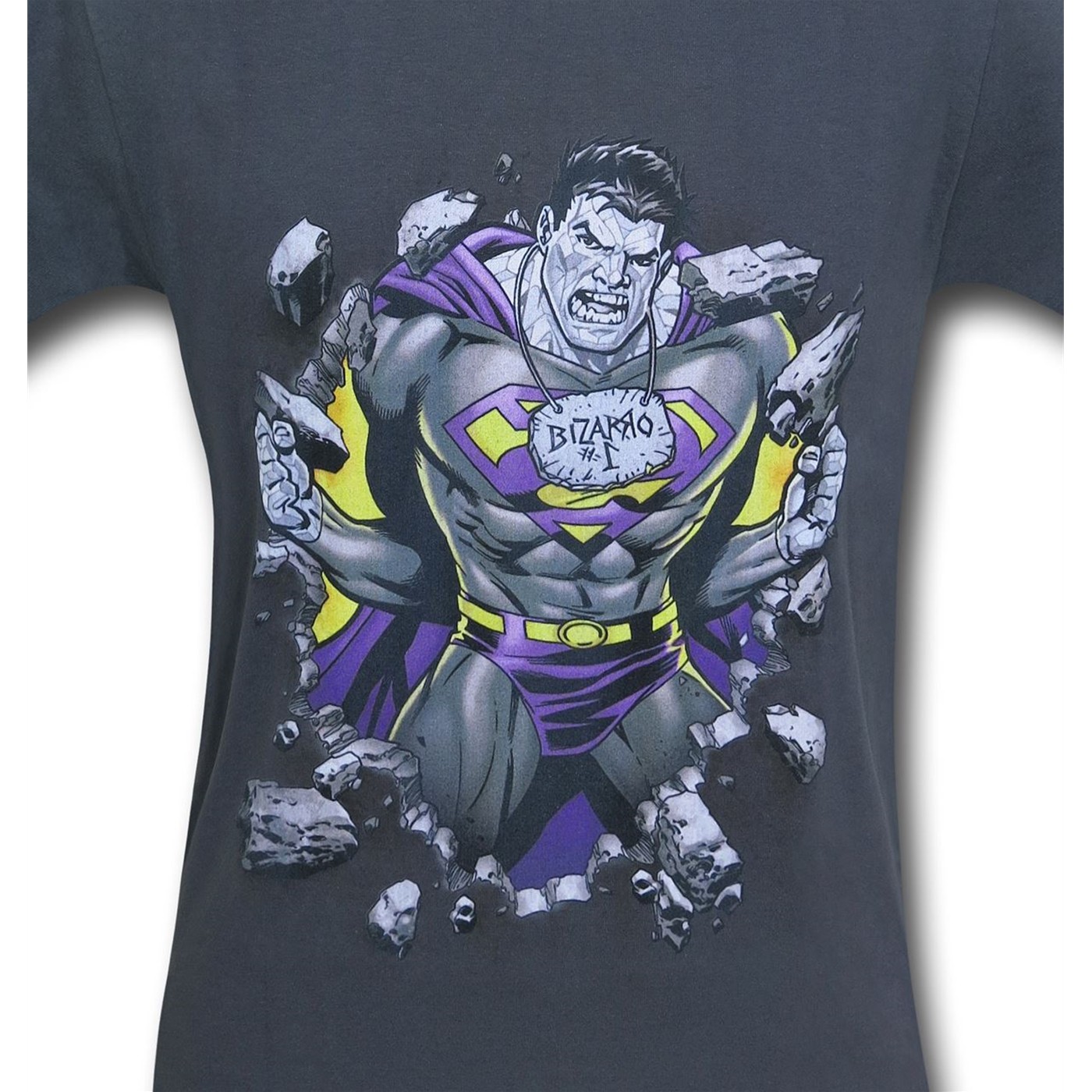 Bizarro Breakthrough Charcoal T-Shirt, Grey