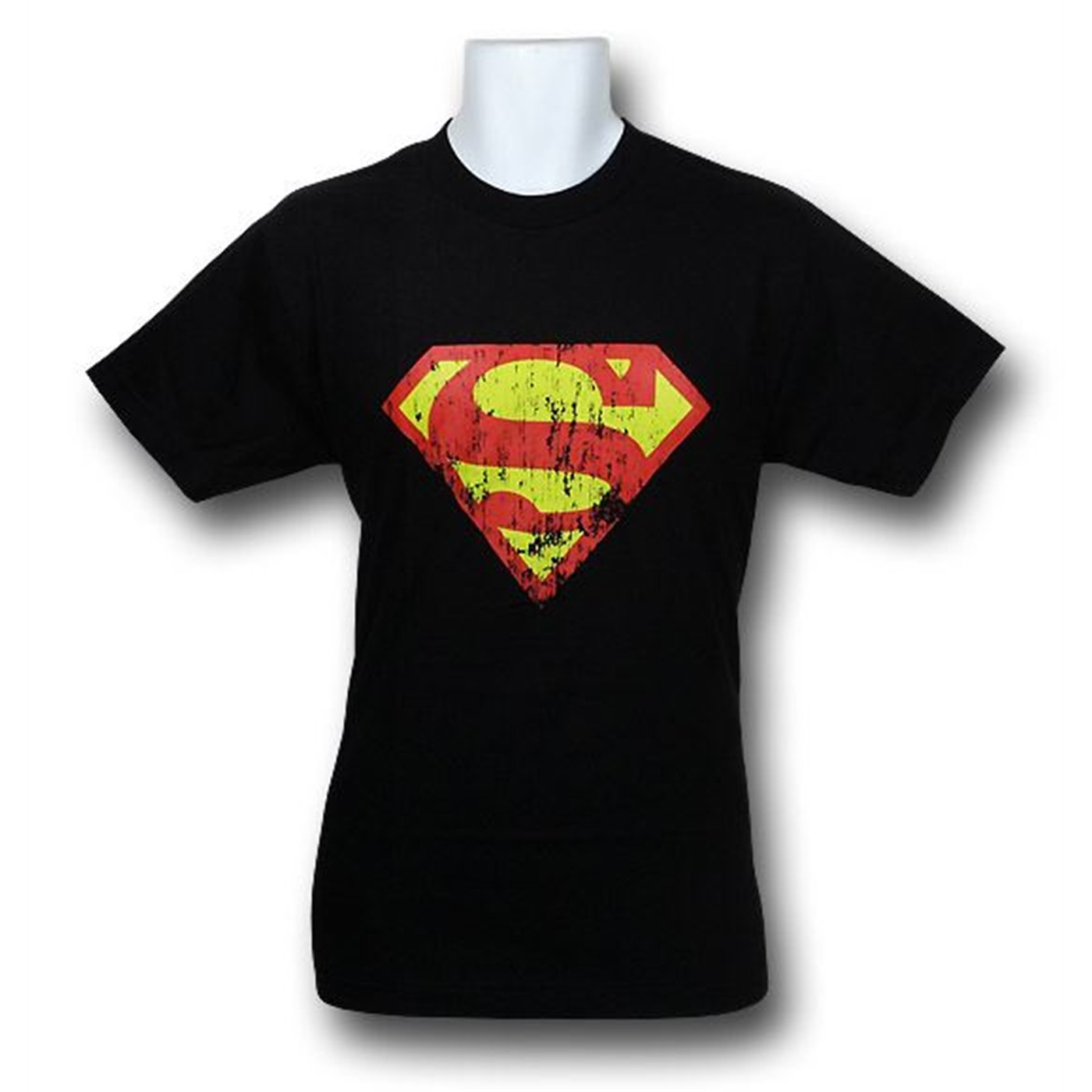 Superman Black Eroded Symbol T-Shirt, Black