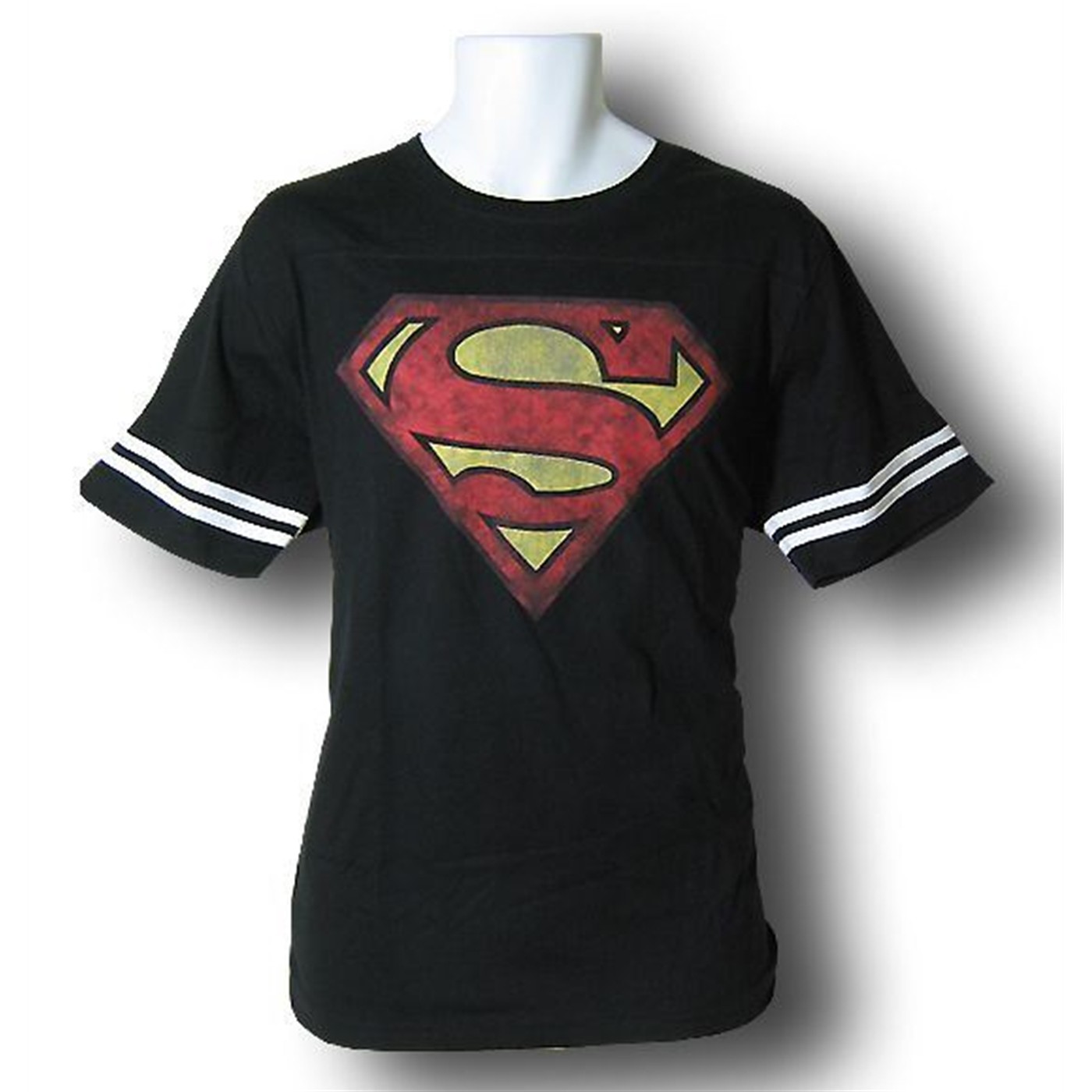 Superman Black Athlete T-Shirt, Black