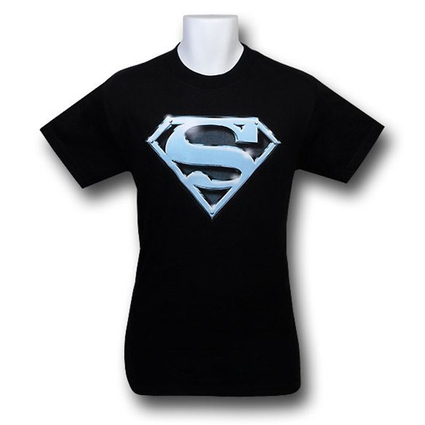 Superman Blue Steel Symbol T-Shirt, Black