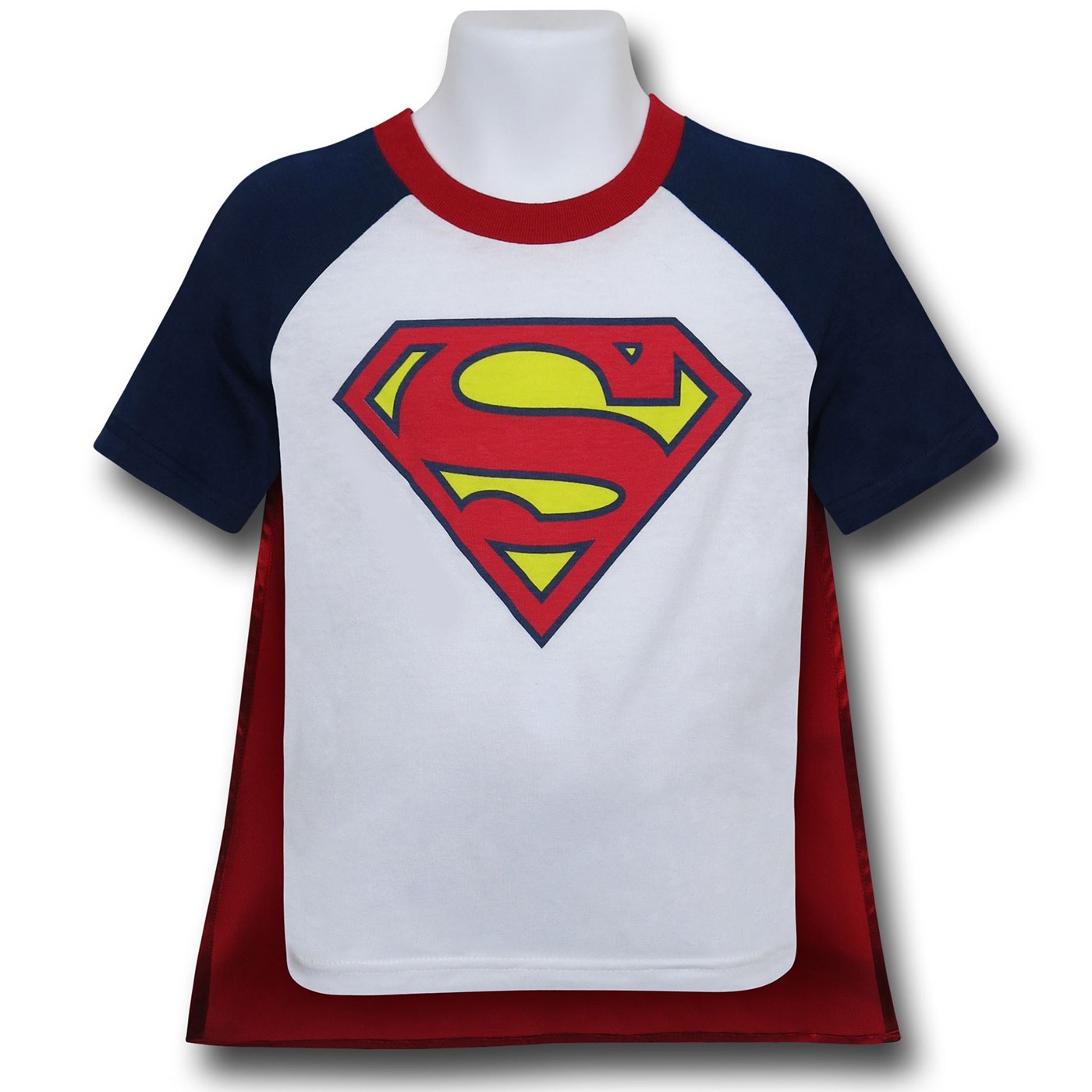Superman Kids Caped T-Shirt, White