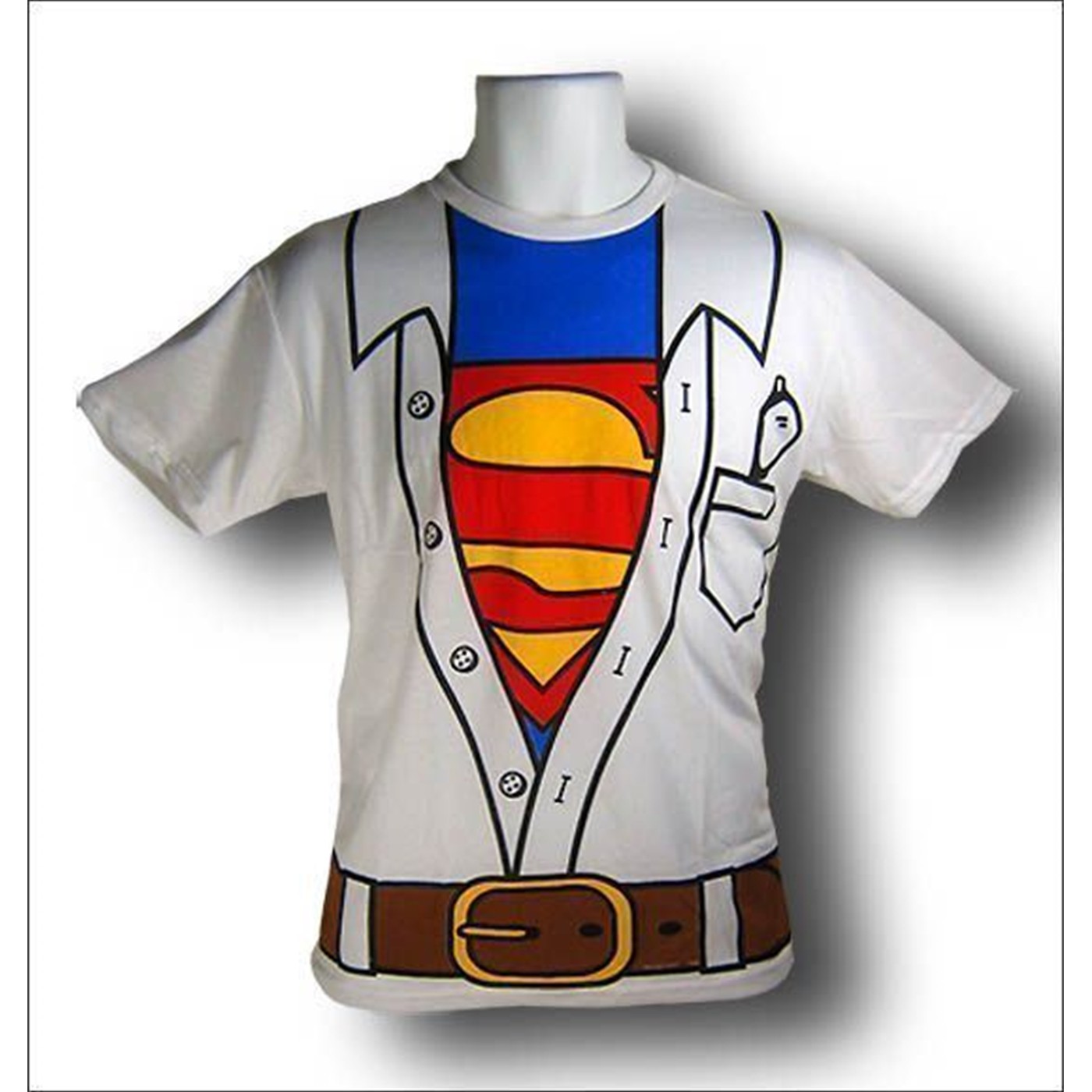 Superman Costume T-Shirt, White