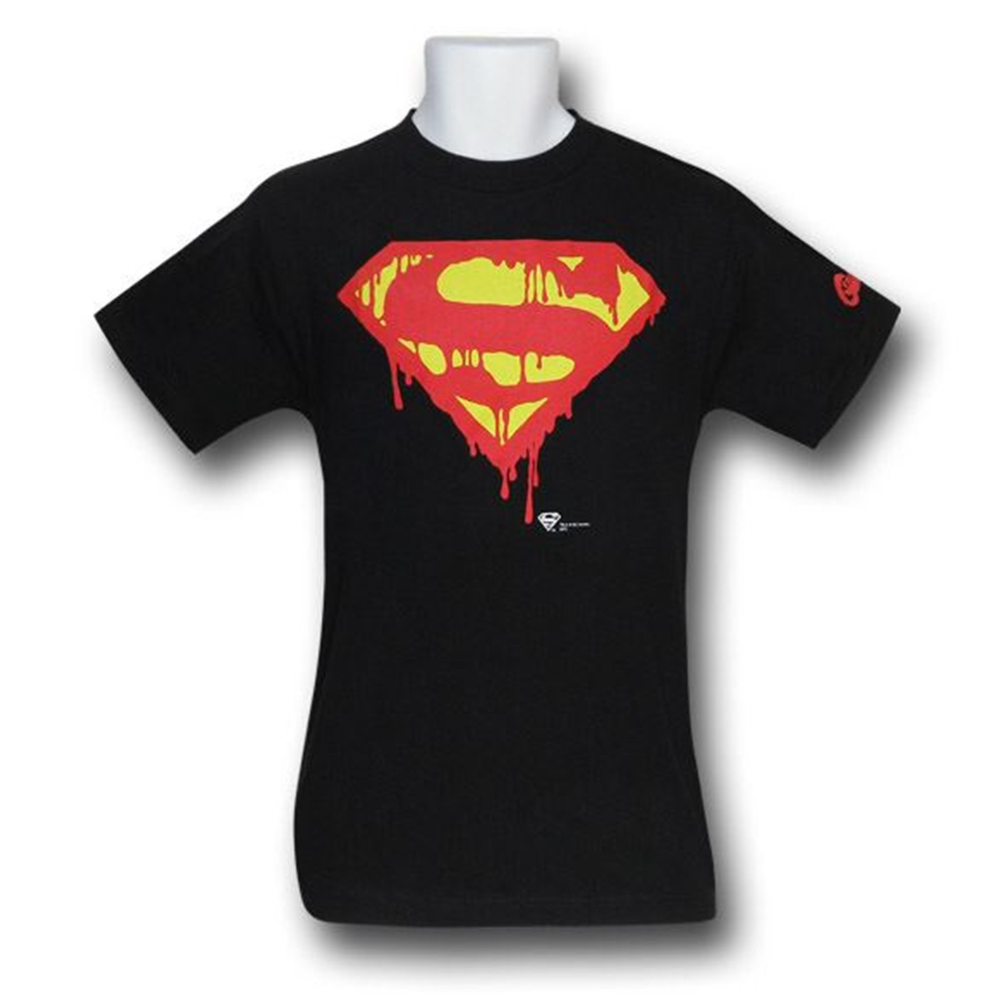 Death of Superman Bleeding T-Shirt, Black