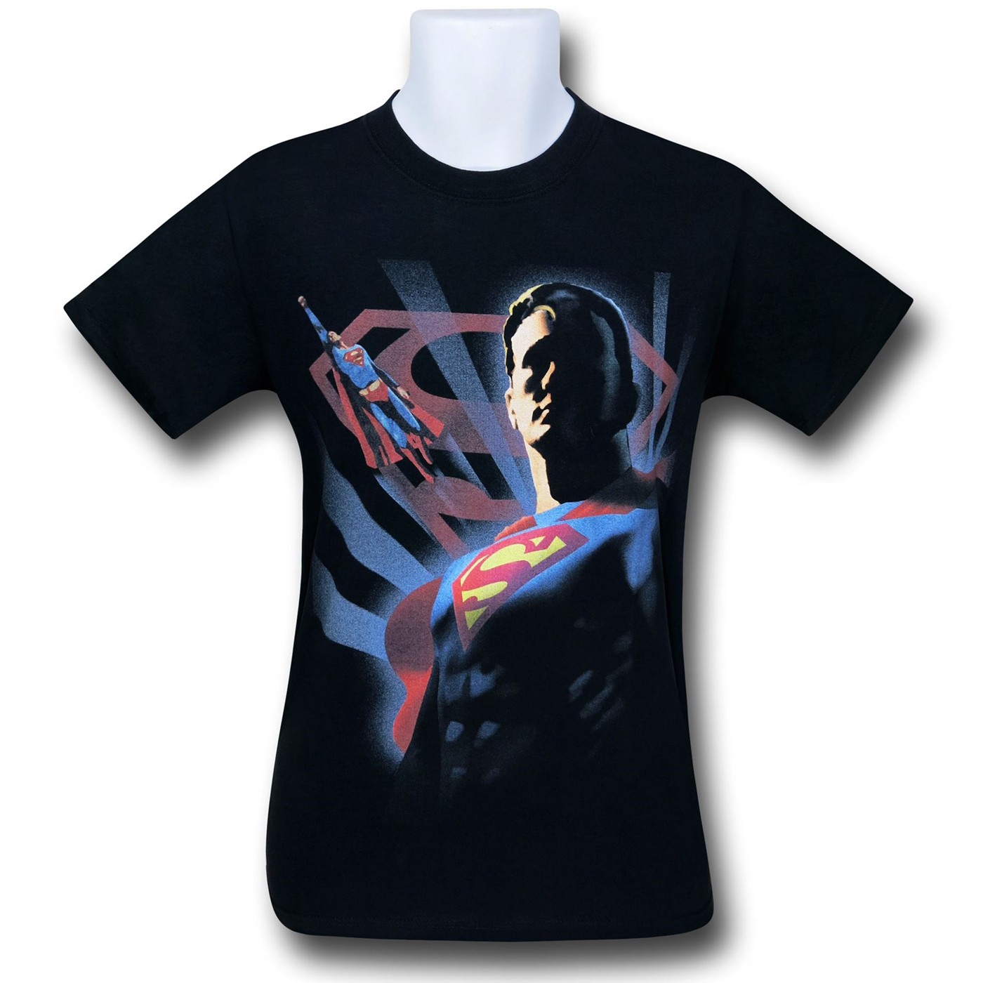 Superman Super Deco Images T-Shirt, Black
