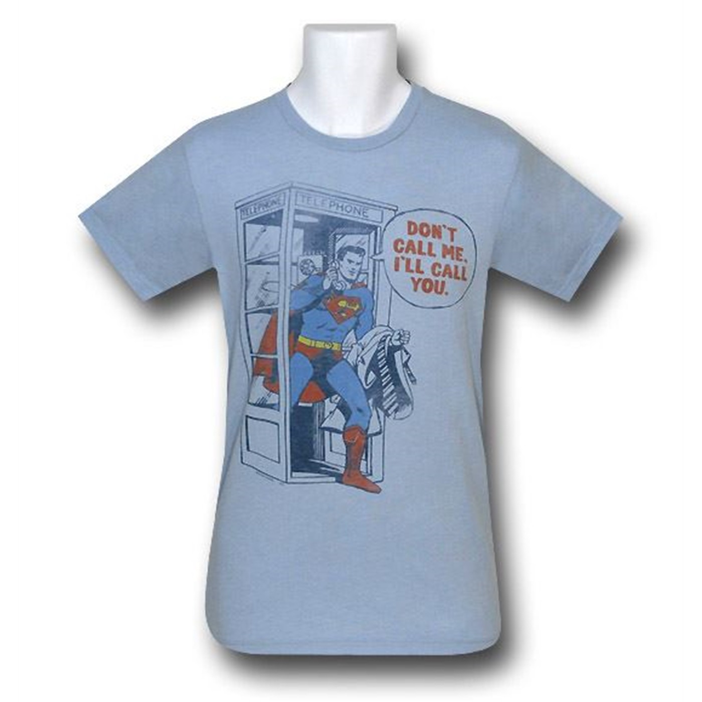 Superman Don't Call Me Junk Food T-Shirt, Blue