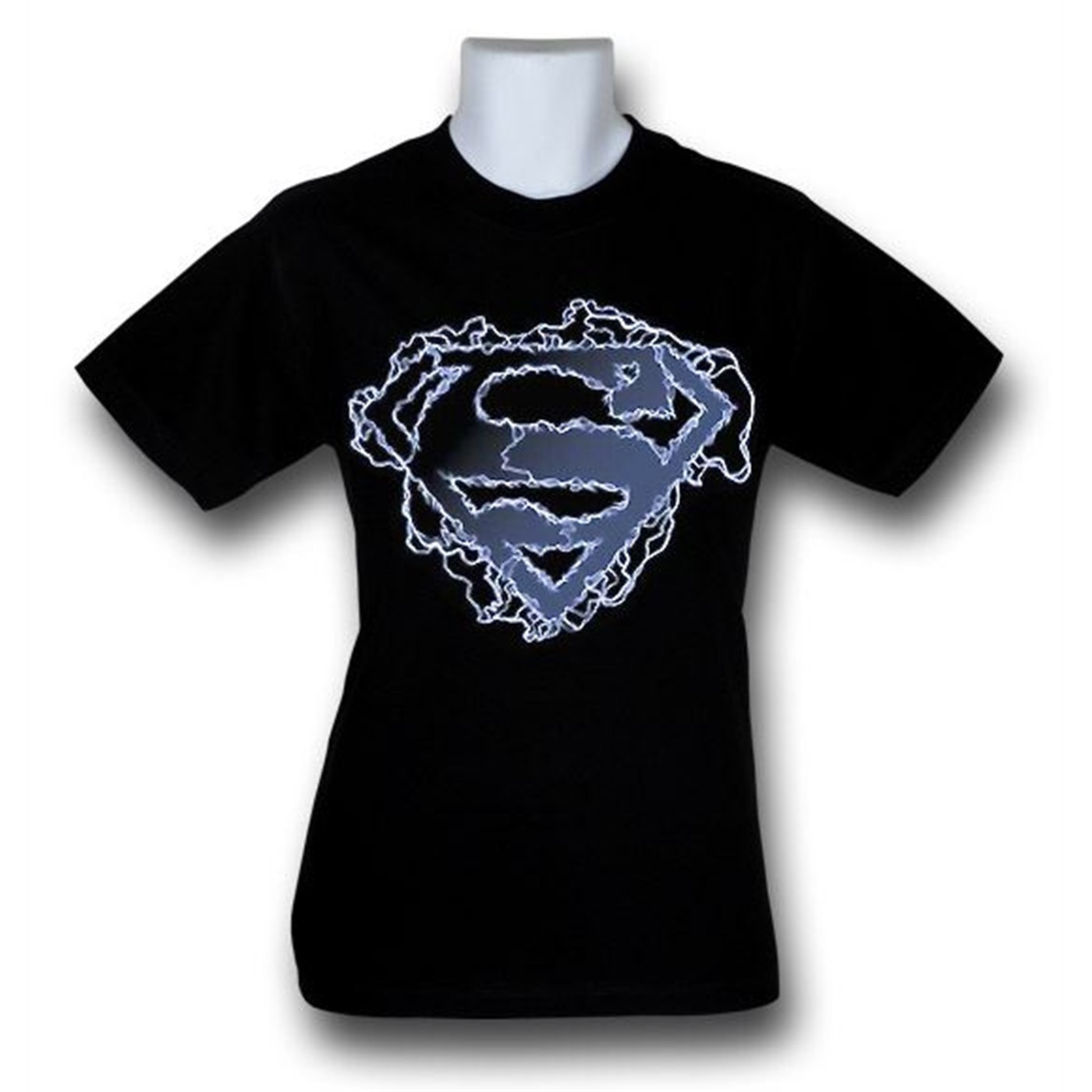 Superman Electric Shield T-Shirt, Black