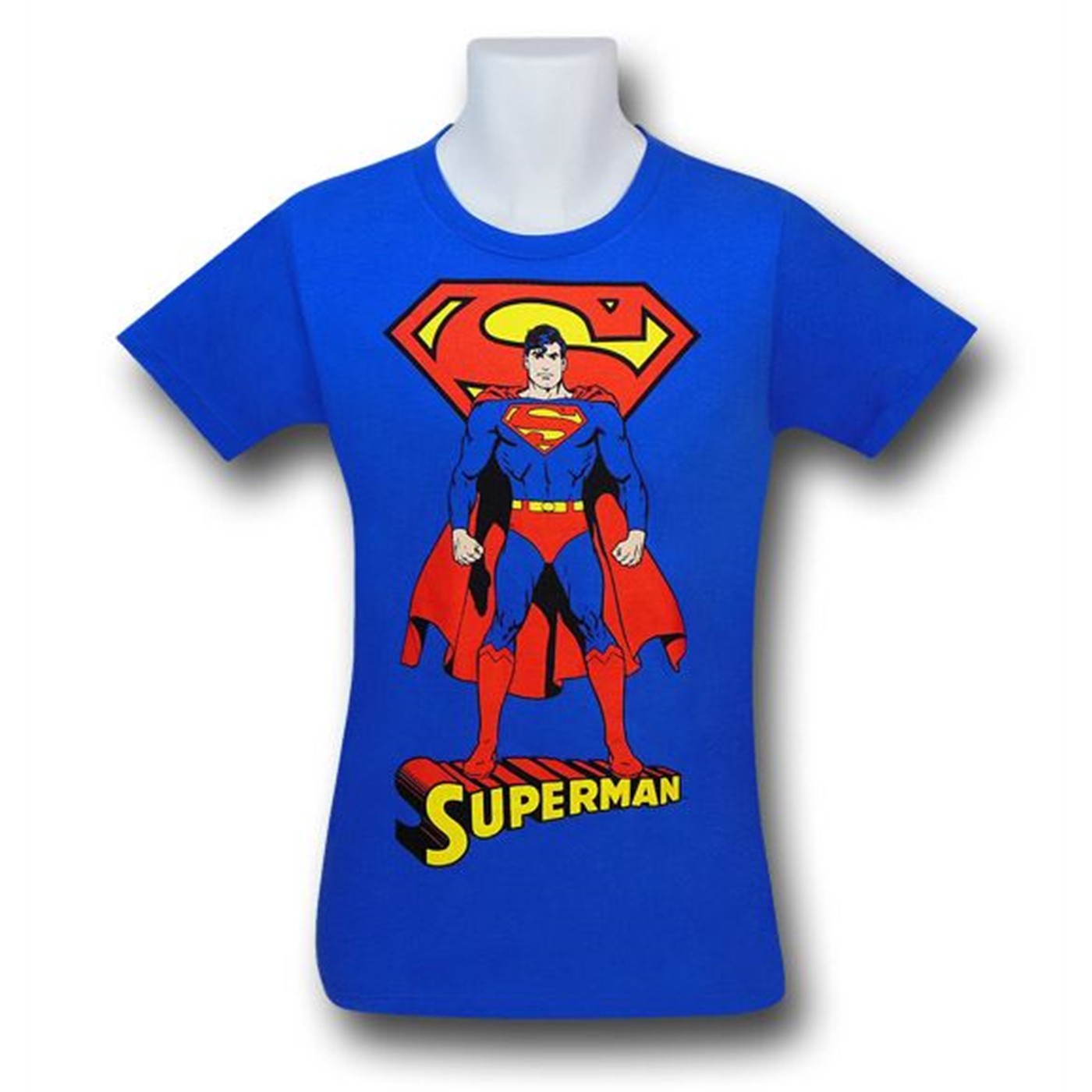 Superman Front & Back Image Blue T-Shirt, Blue