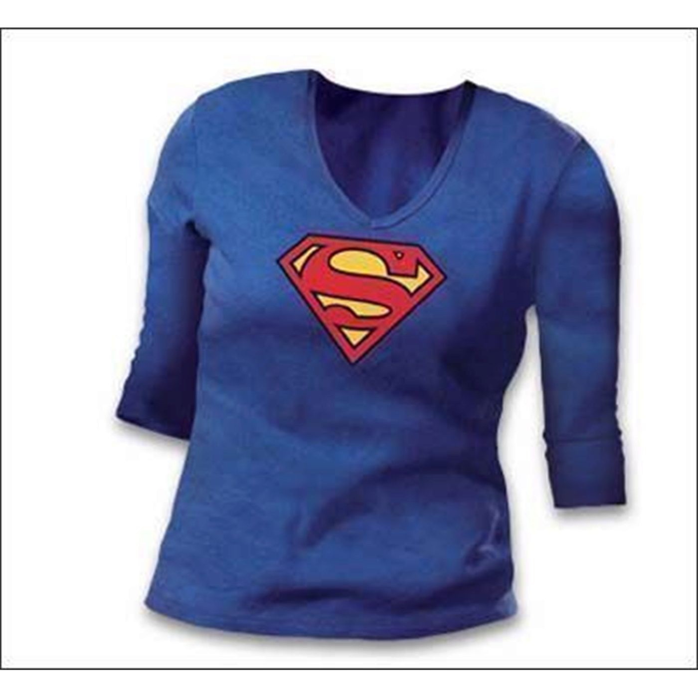 Supergirl 3/4 Sleeve T-Shirt Royal Blue
