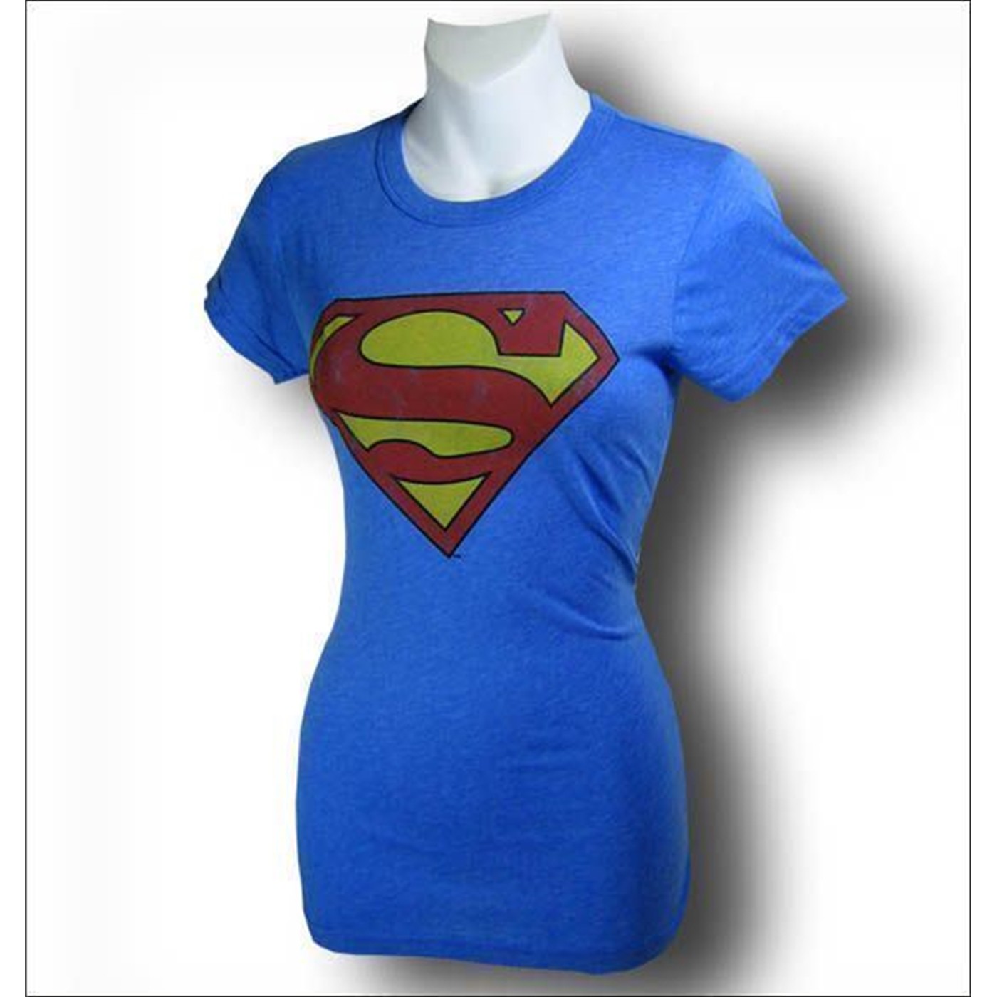 Supergirl Women's  Blueberry T-Shirt by Junk Food, Blue