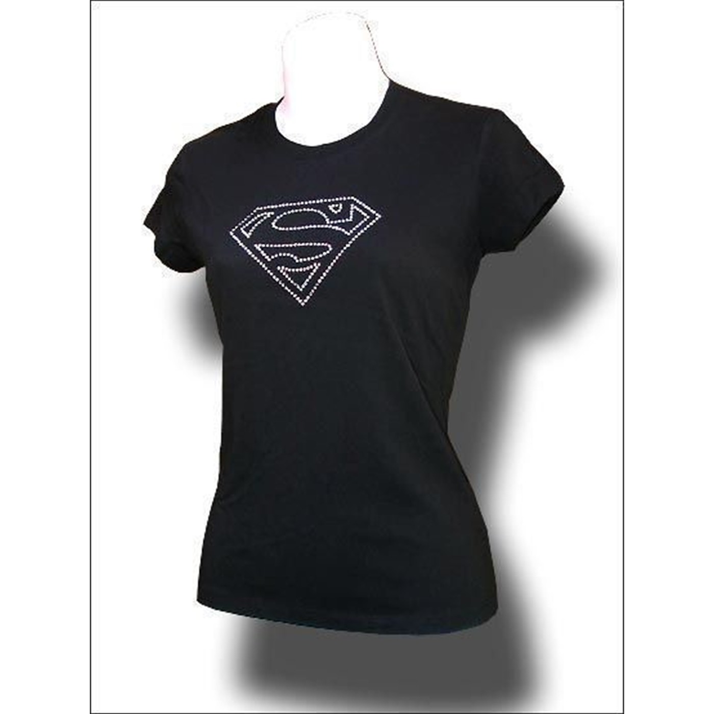 Supergirl Crystal Black T-Shirt, Black