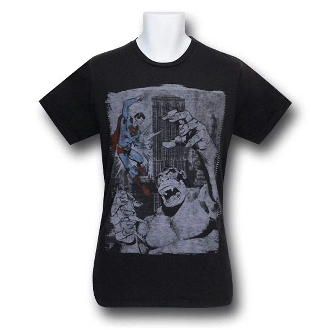 Superman Great White Ape Junk Food T-Shirt, Black