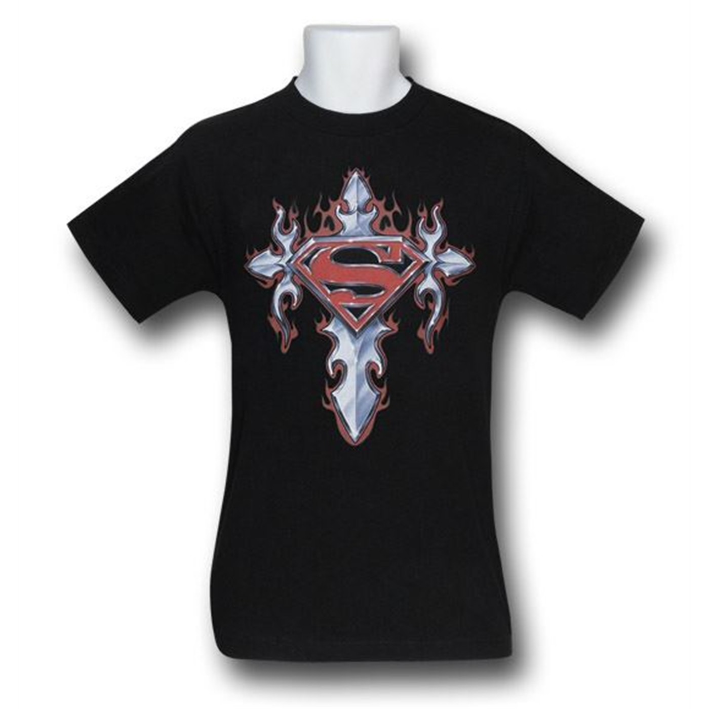 Superman Gothic Shield T-Shirt, Black