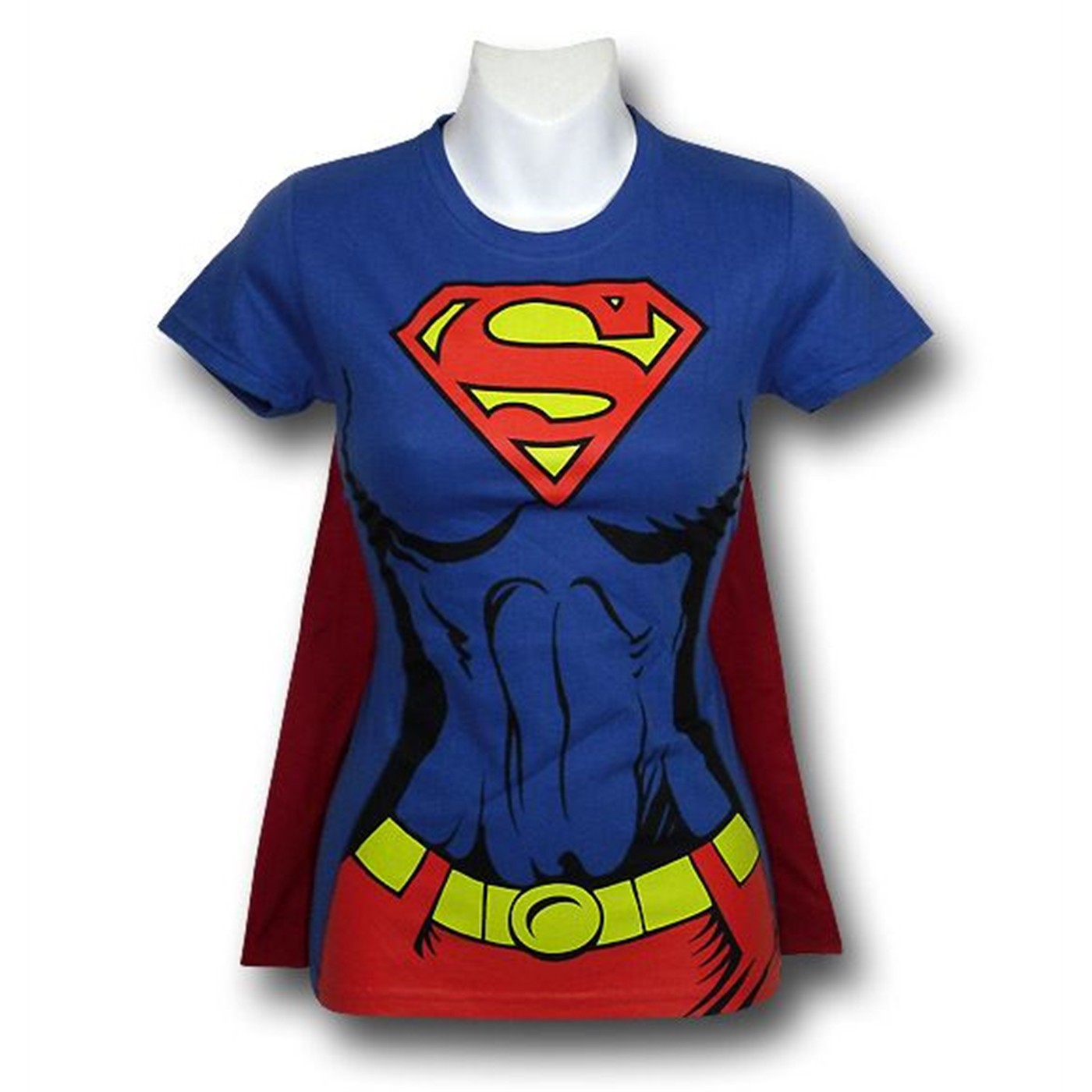 Supergirl Jr Costume and Cape T-Shirt, Blue