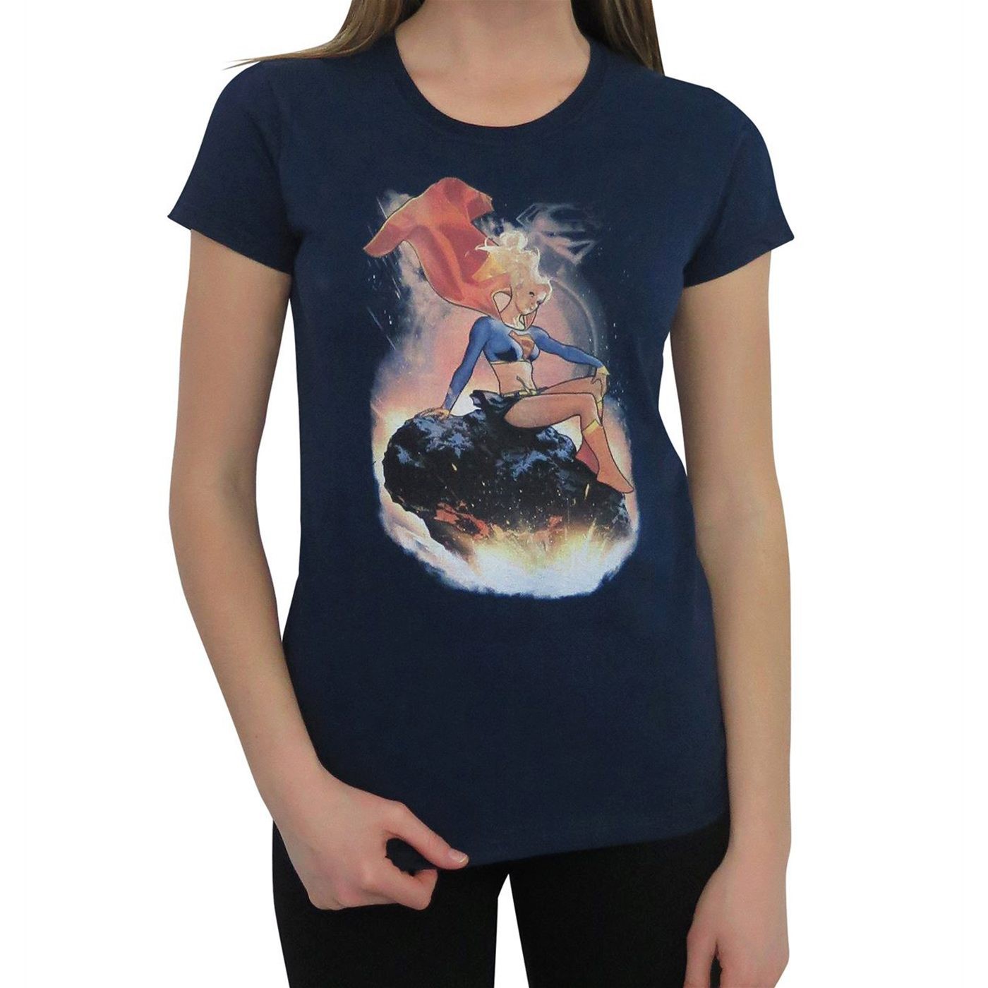 Supergirl Meteorite Women's T-Shirt, Blue