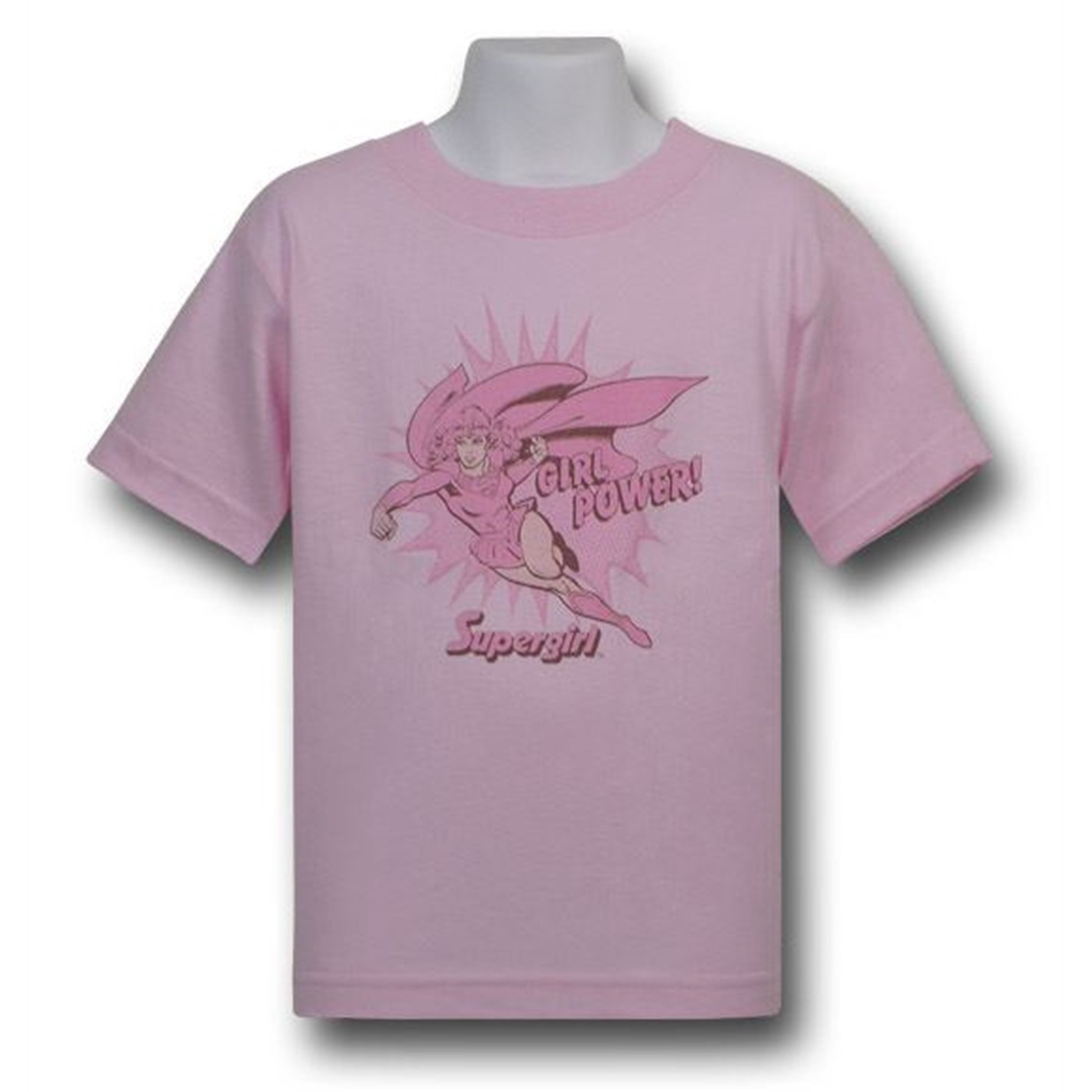 Supergirl Pink Tough Kids T-Shirt, Pink