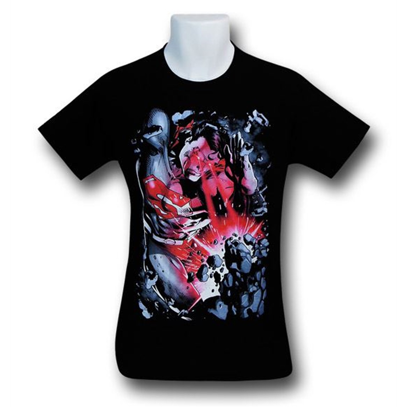 Superman Heat Vision Rock Blast T-Shirt, Black