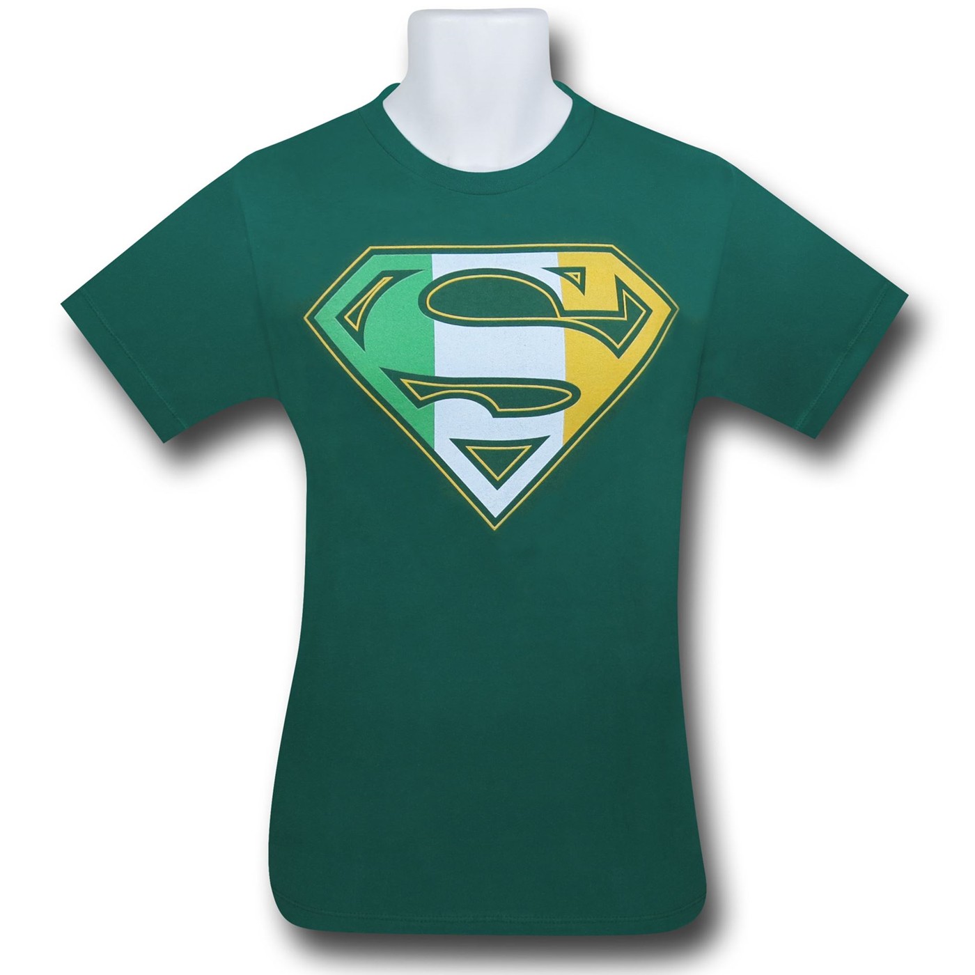 Superman Irish Flag Symbol T-Shirt, Green