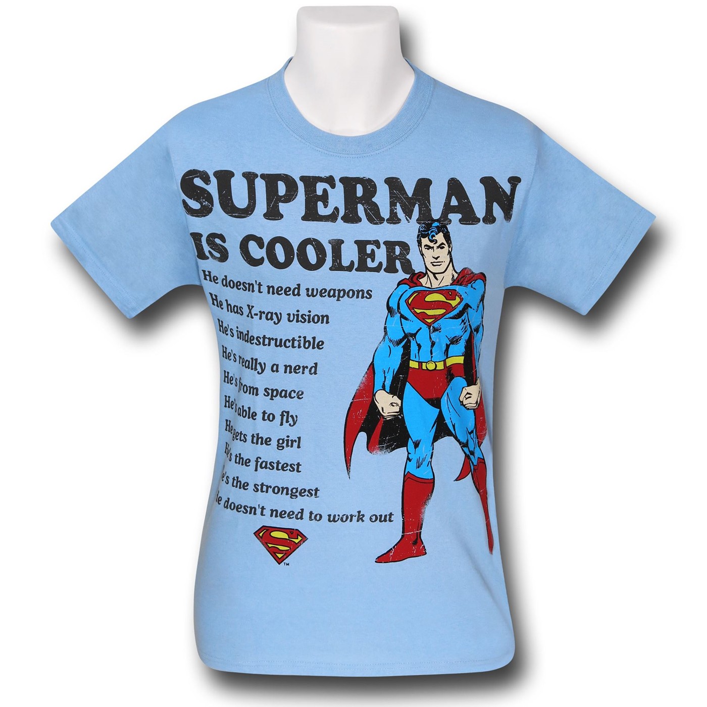 Superman Is Cooler T-Shirt, Blue