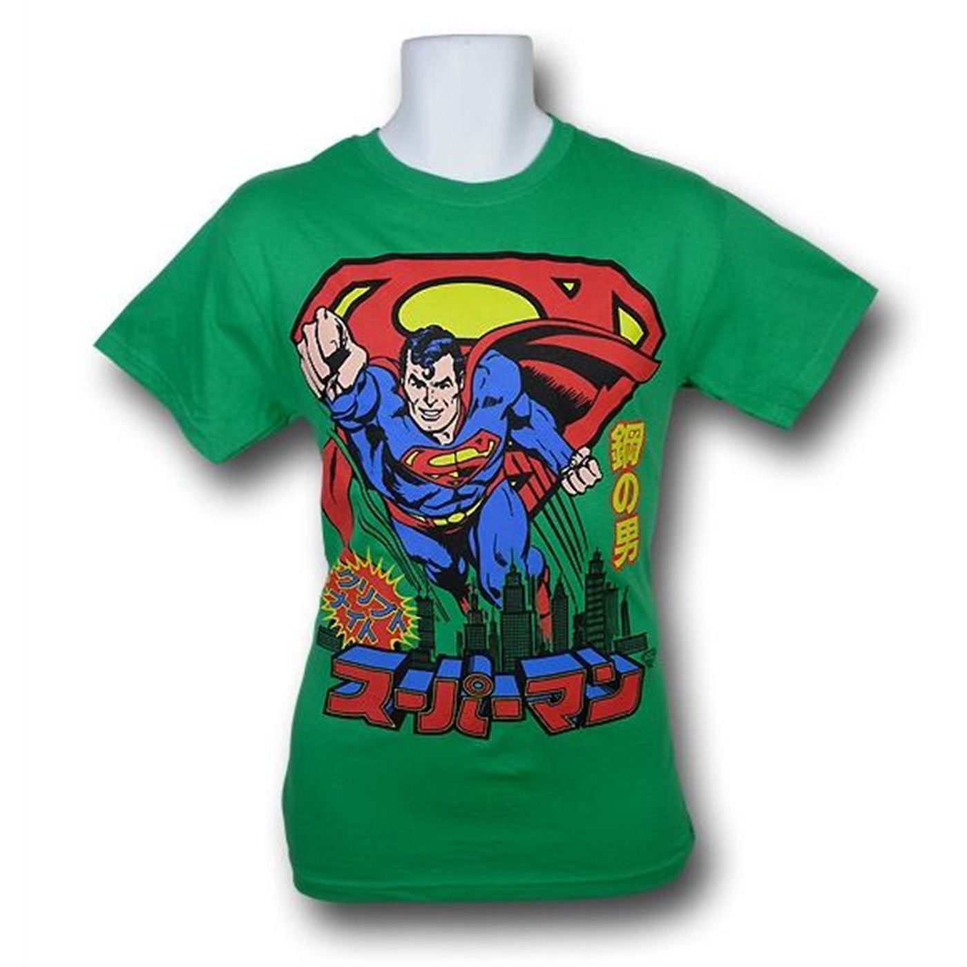 Superman Japanese Pop T-Shirt, Green