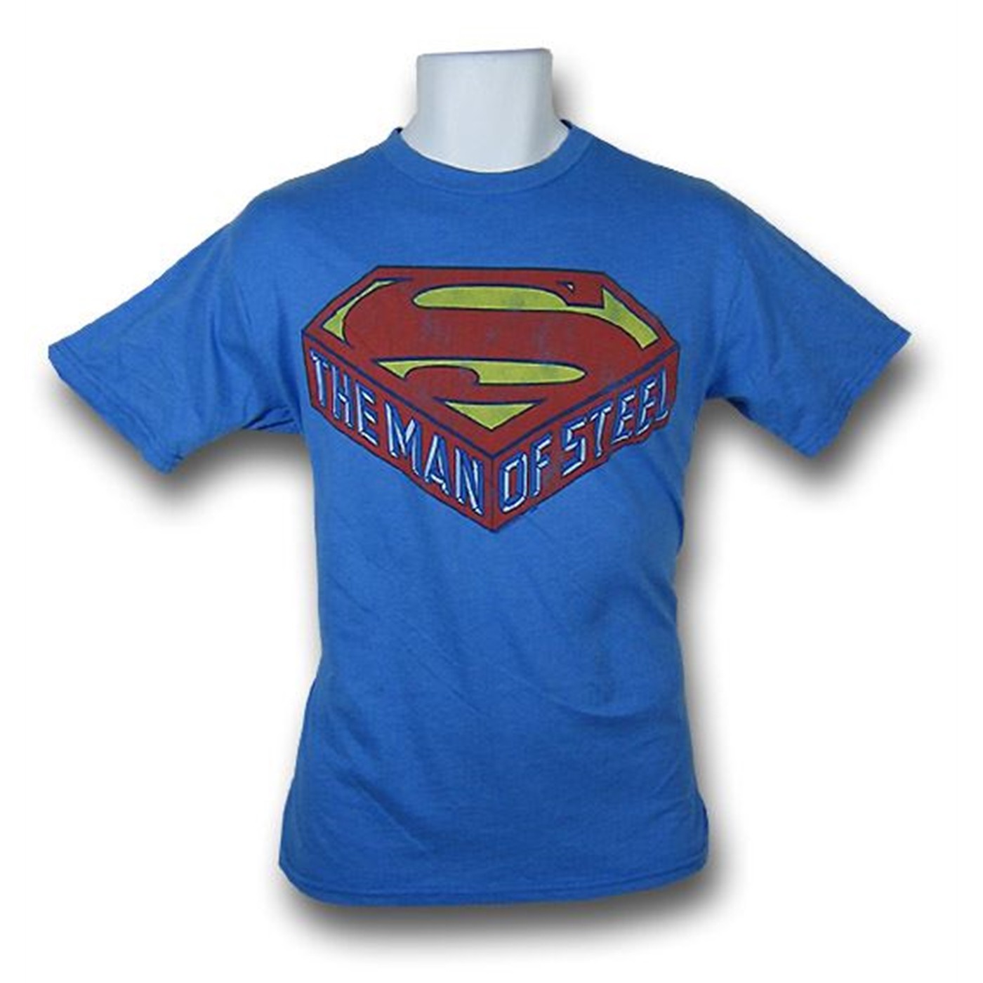 Superman Junk Food Man Of Steel T-Shirt, Blue