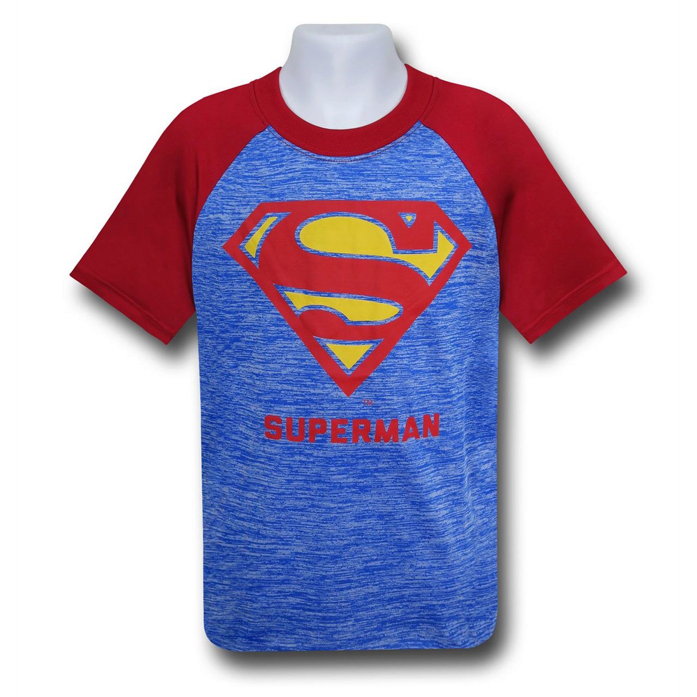 Superman Classic Symbol Space Dye T-Shirt, Blue