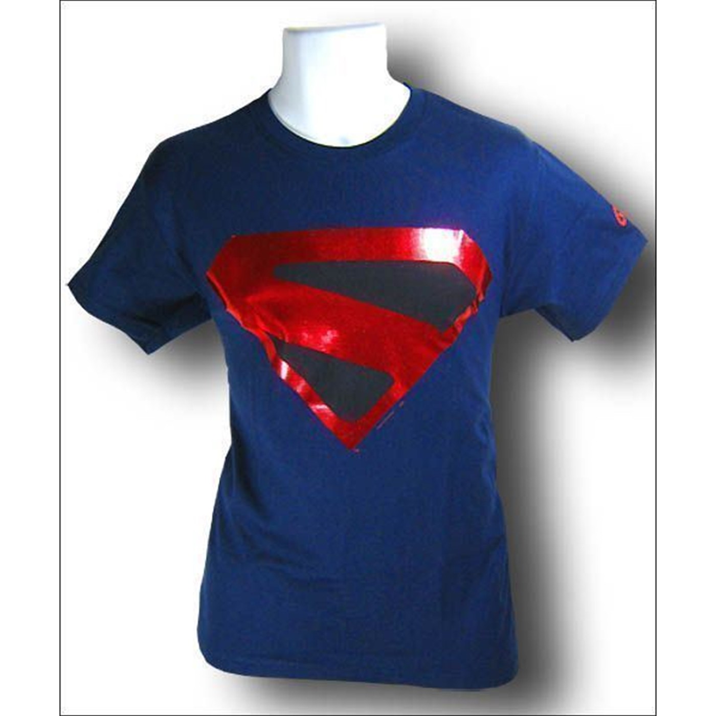 Superman Kingdom Come Metalix Foil T-Shirt, Blue