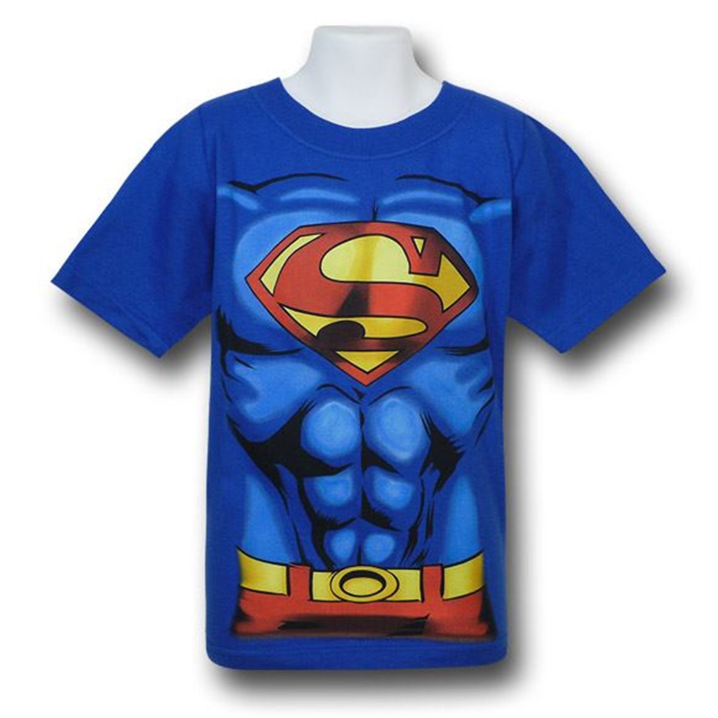 Superman Kids Muscle Costume T-Shirt, Blue