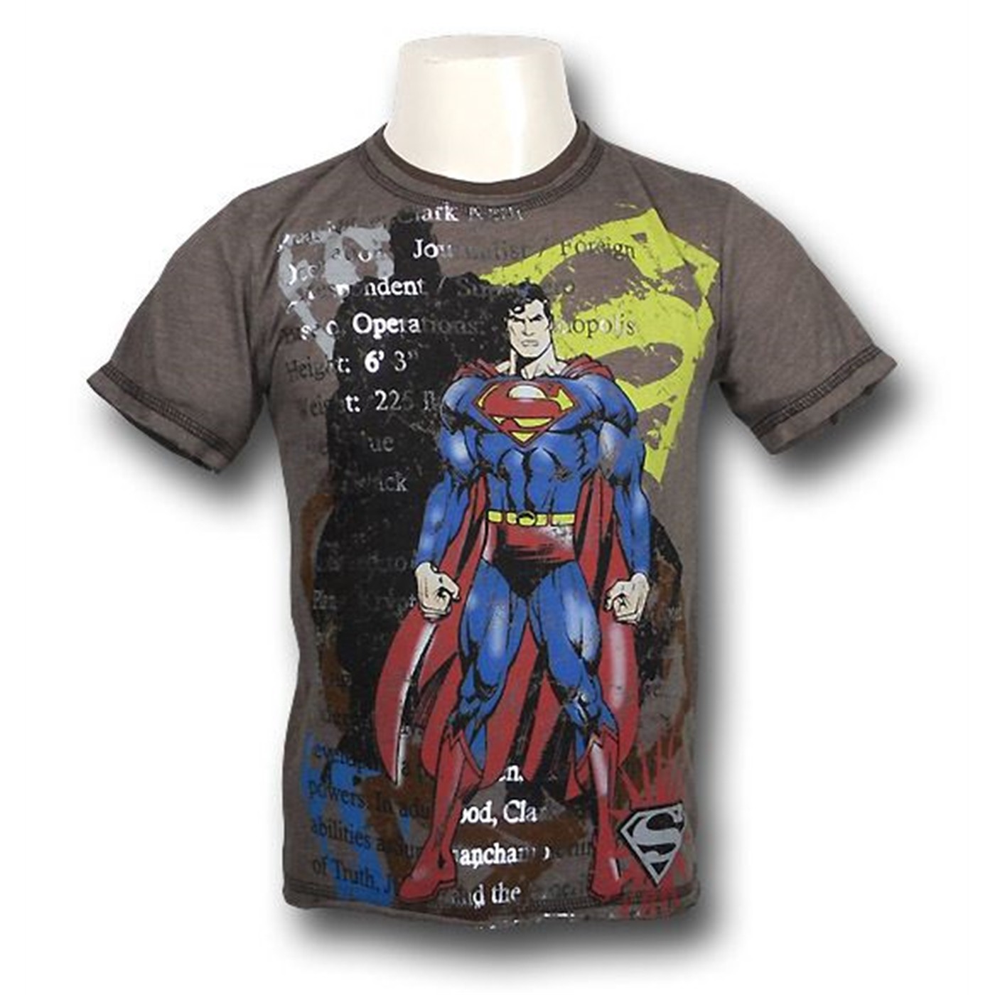 Superman Kids 30 Single Identity T-Shirt, Brown