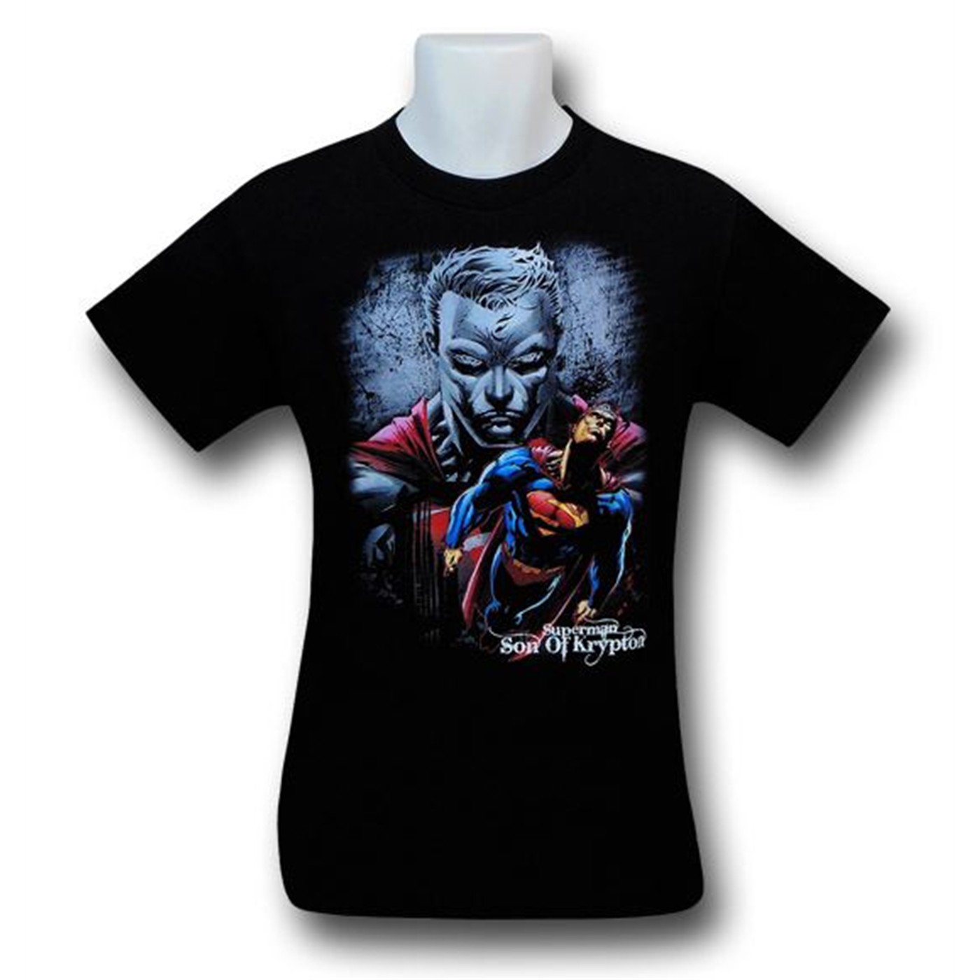 Superman Stern Look and Flight Kids T-Shirt, Black