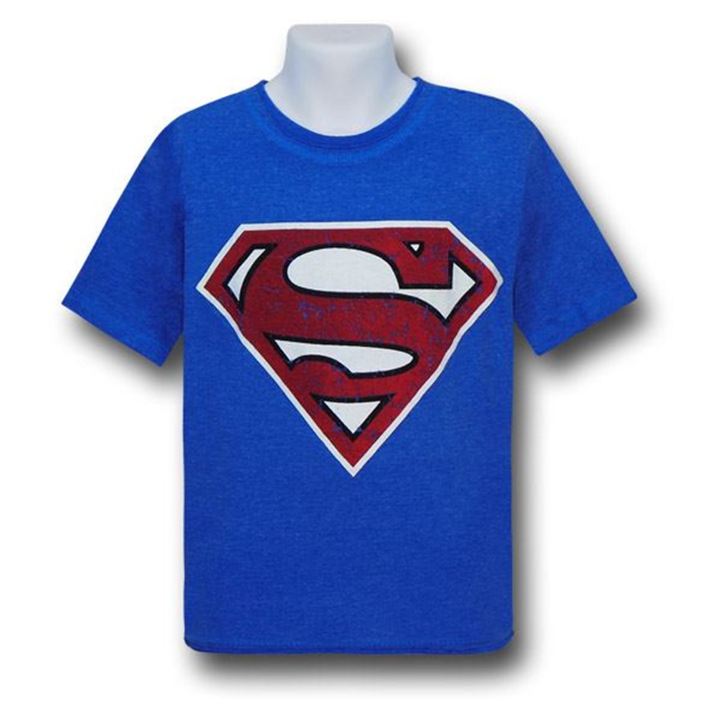 Superman Red/White Glow in the Dark Kids T-Shirt, Blue