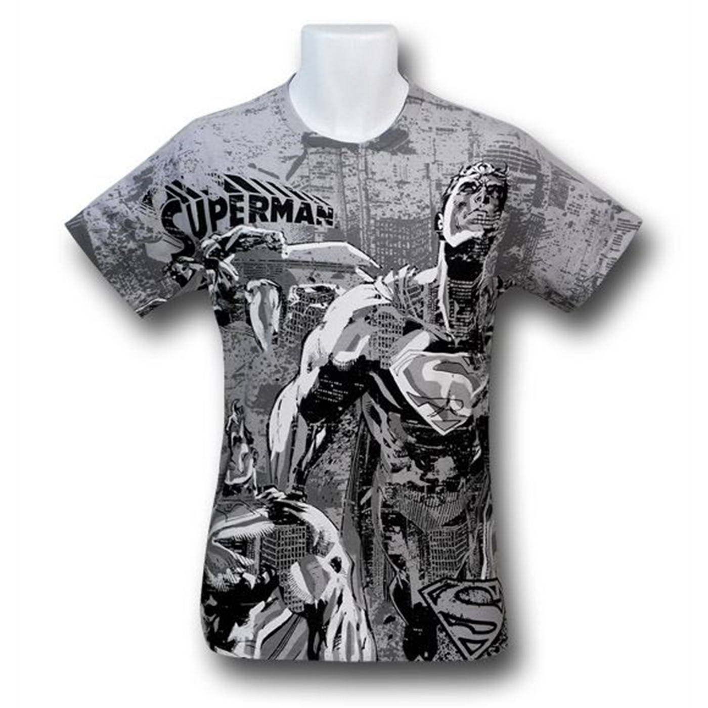 Superman Sublimated Launch T-Shirt, White