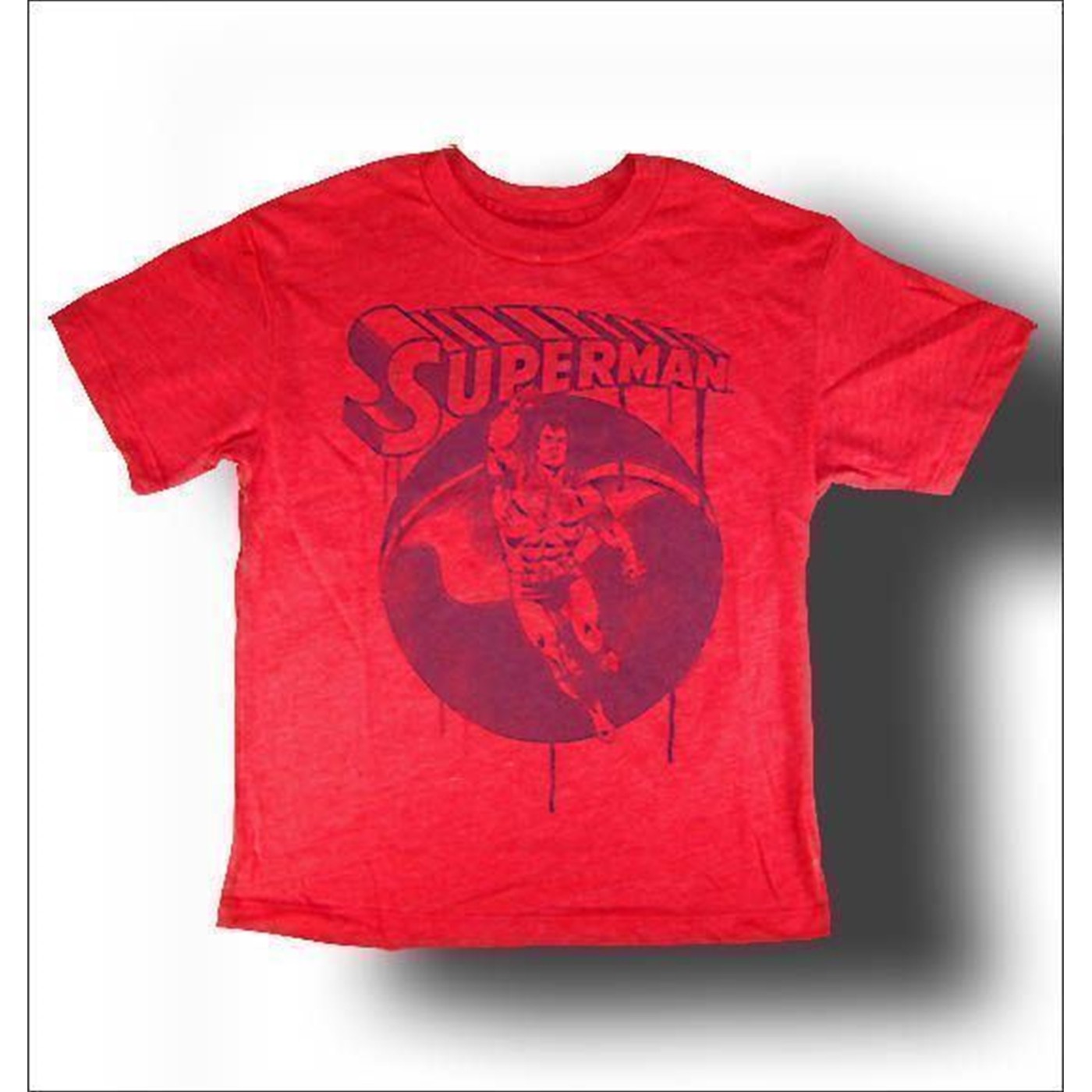 Superman Licorice Juvenile T-Shirt by Junk Food, Red