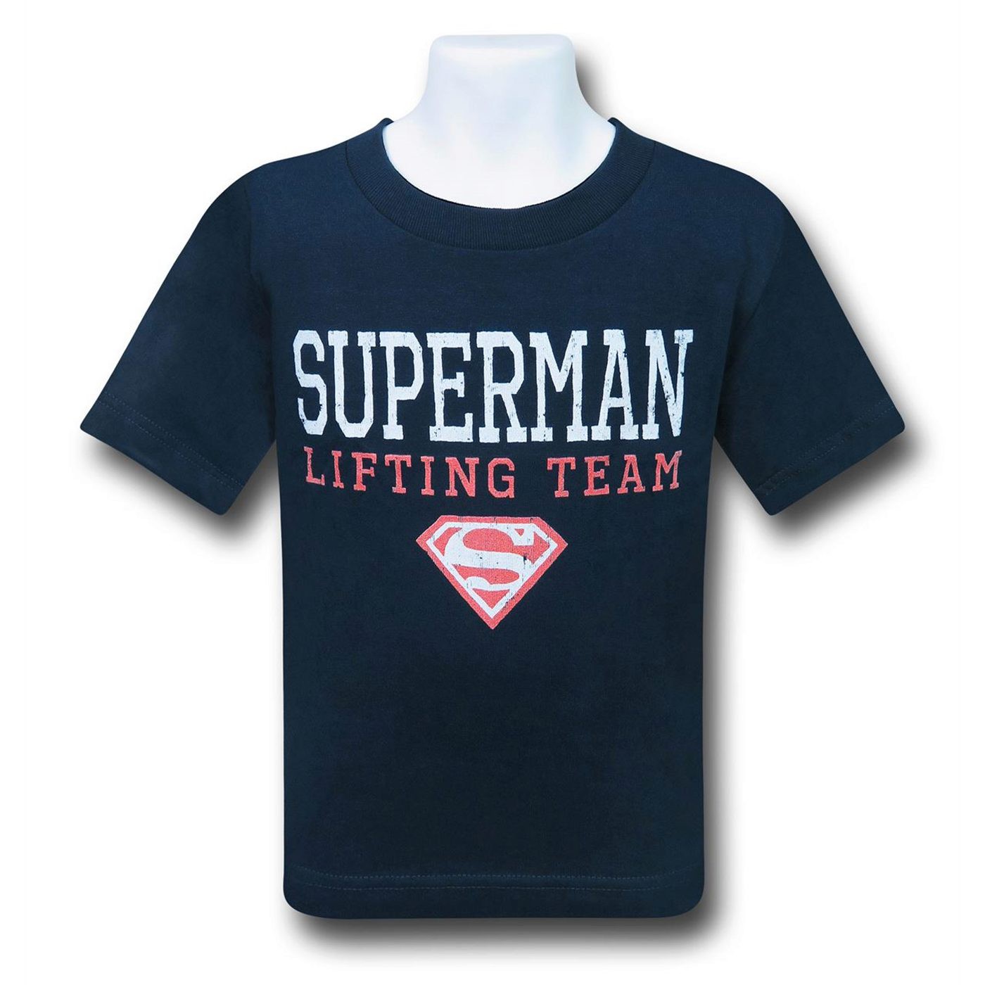 Superman Lifting Team Kids T-Shirts, Blue