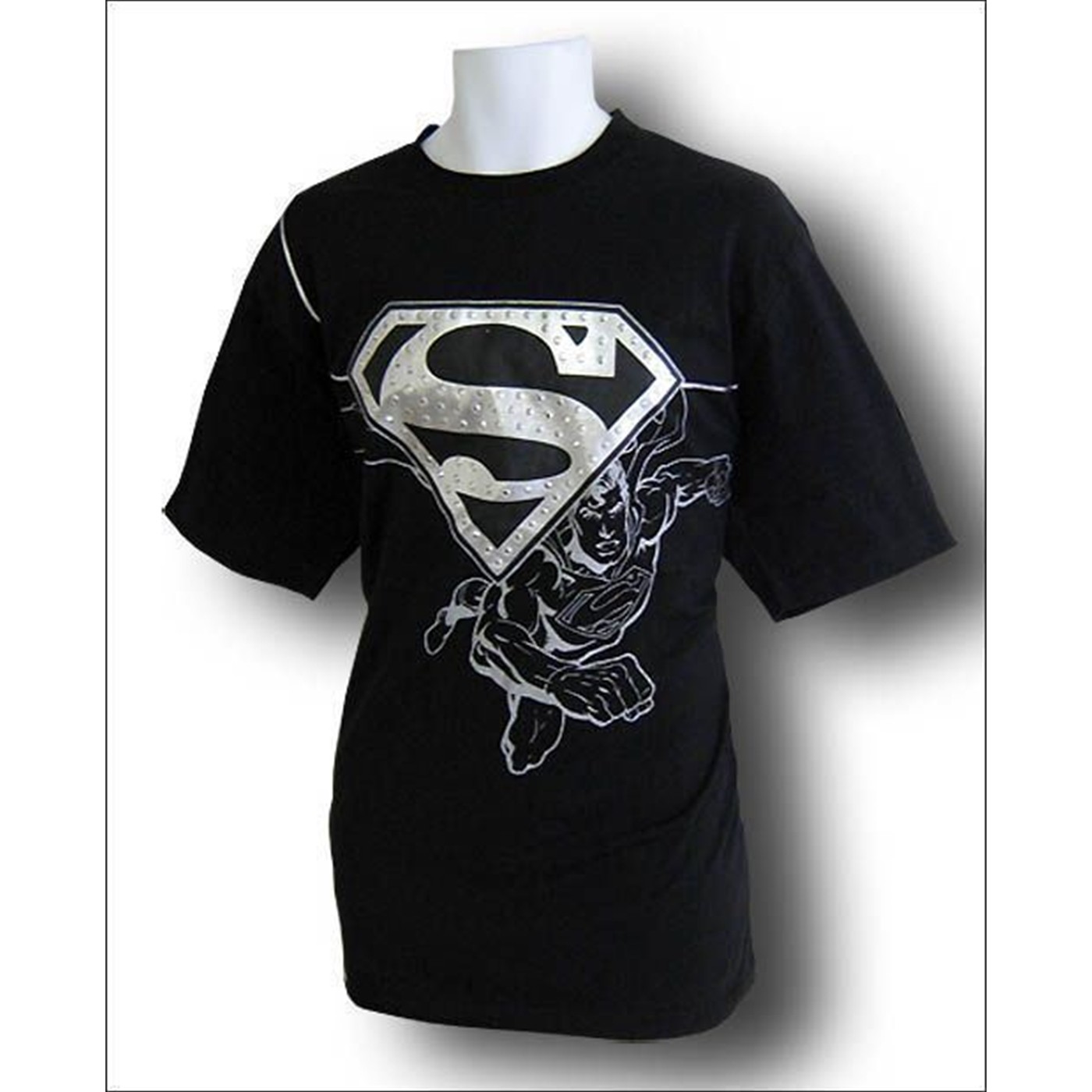 Superman Black Steel T-Shirt by Lot 29, Black