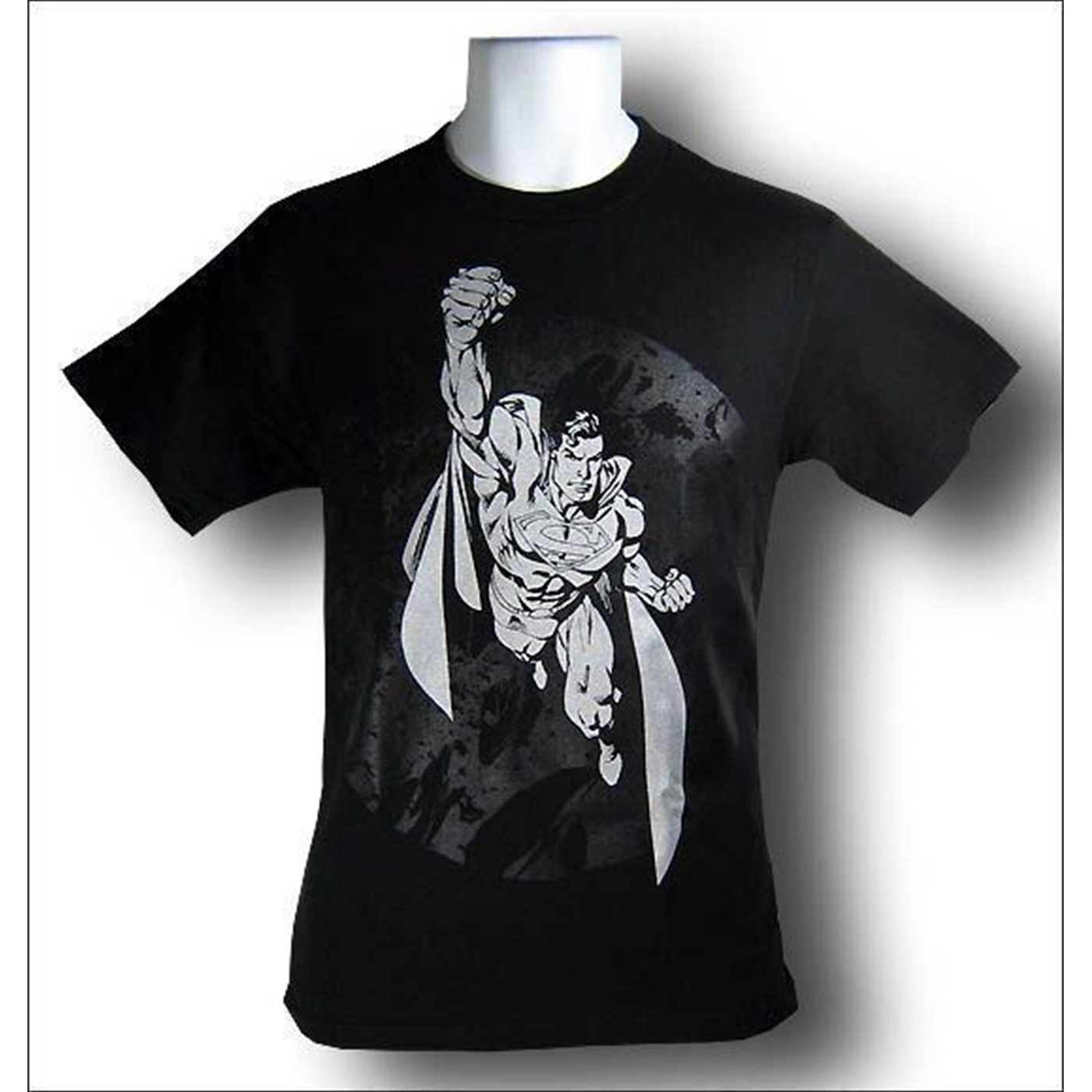 Superman Metal Flying T-Shirt, Black