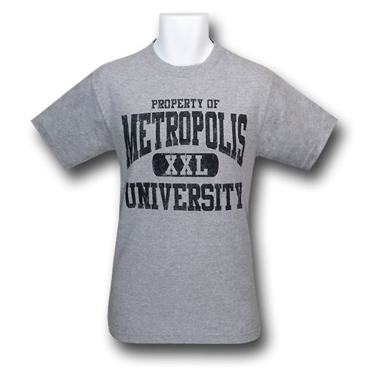 Superman Metropolis University T-Shirt, Grey