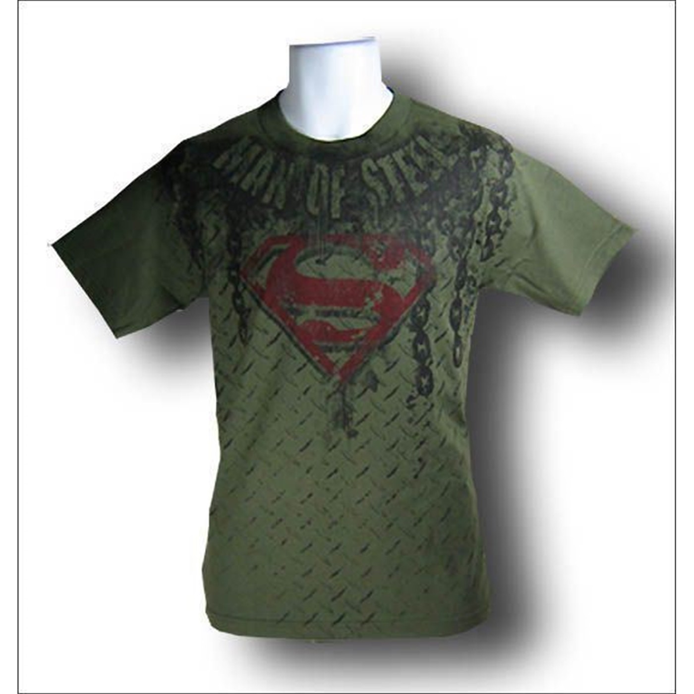 Superman Military Chains T-Shirt, Green