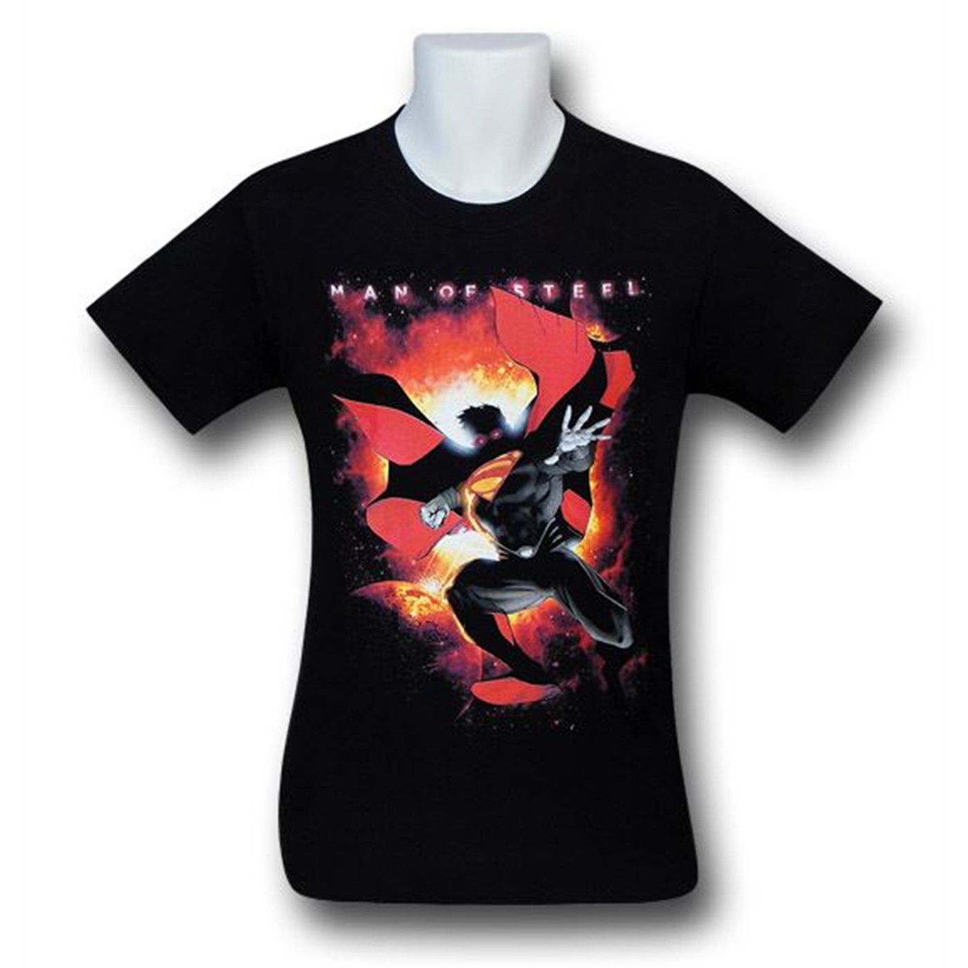 Superman Man of Steel Out of the Sun T-Shirt, Black