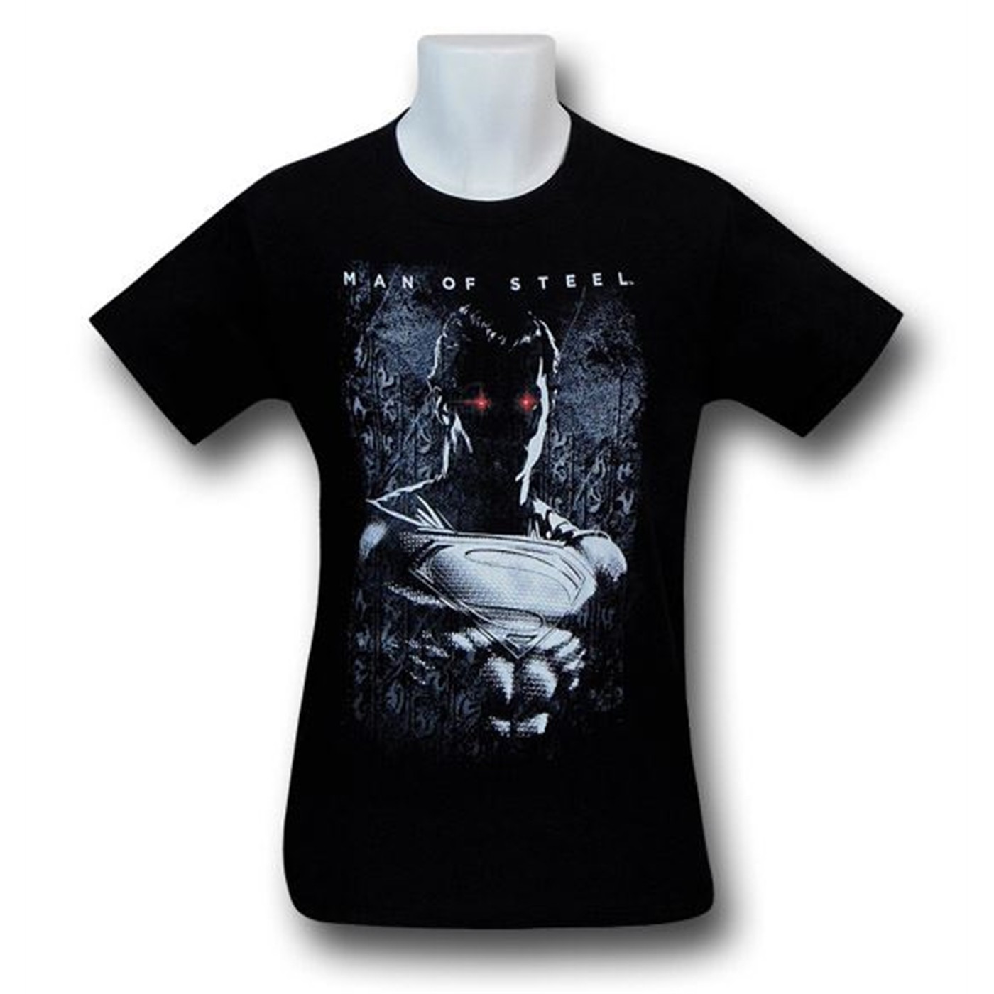 Superman Man Of Steel Red Eyes T-Shirt, Black